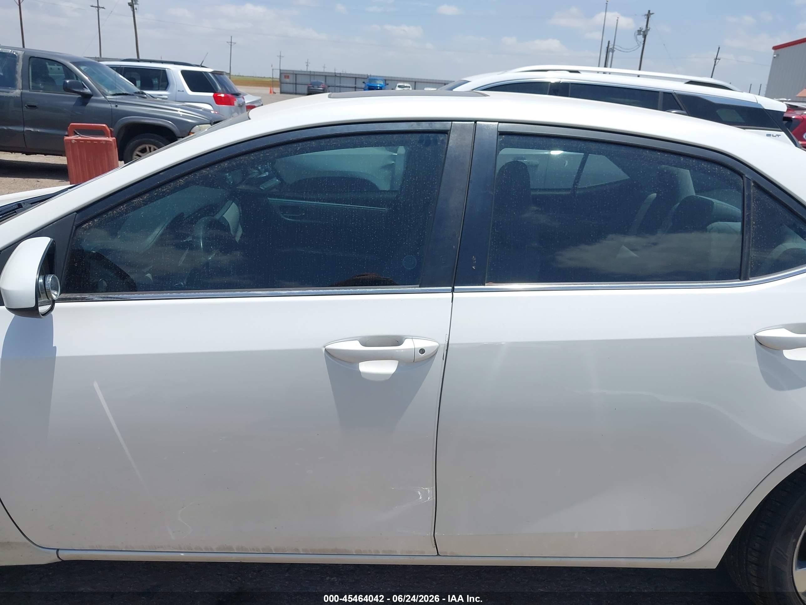 2014 Toyota Corolla Le Eco Plus White vin: 5YFBPRHEXEP011268