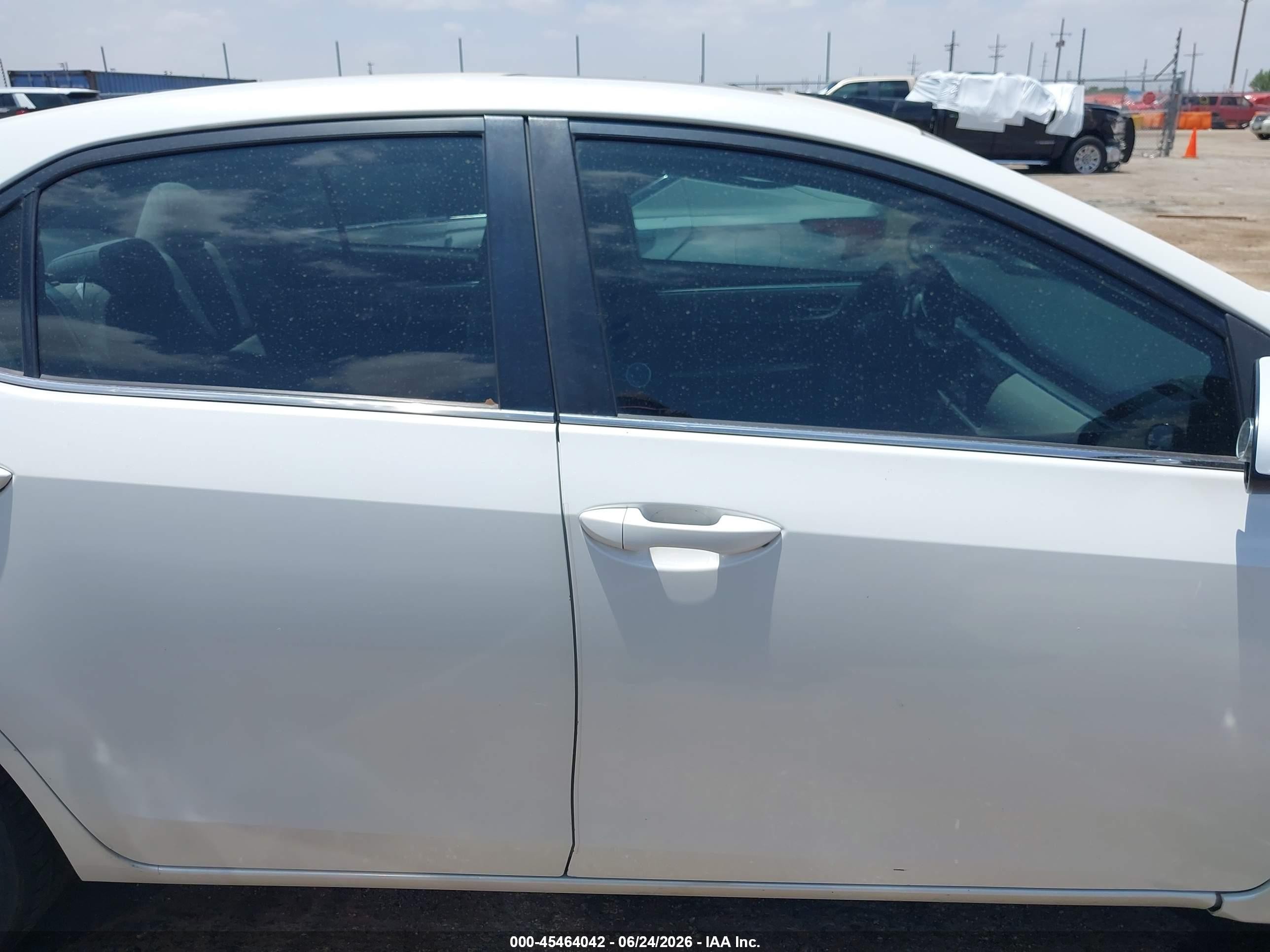 2014 Toyota Corolla Le Eco Plus White vin: 5YFBPRHEXEP011268