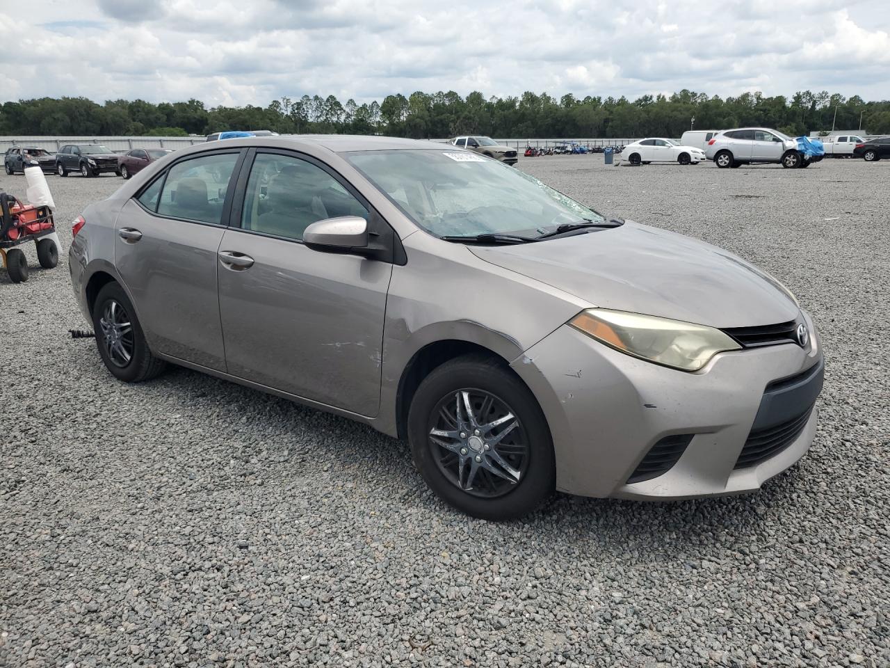 2014 Toyota Corolla Le Eco Gray vin: 5YFBPRHEXEP038499