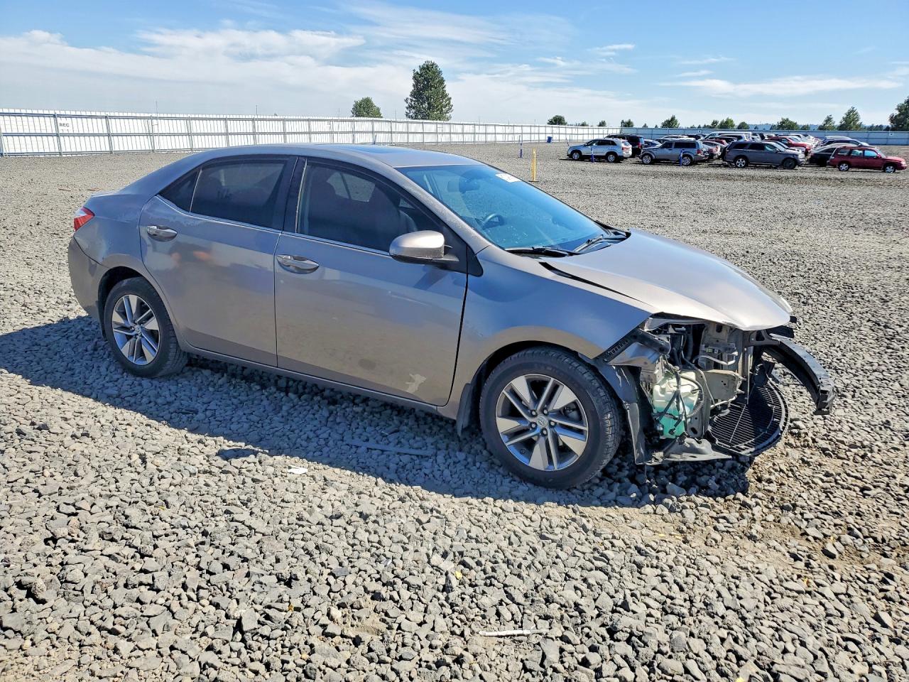 2014 Toyota Corolla Le Eco Premium Gray vin: 5YFBPRHEXEP043685