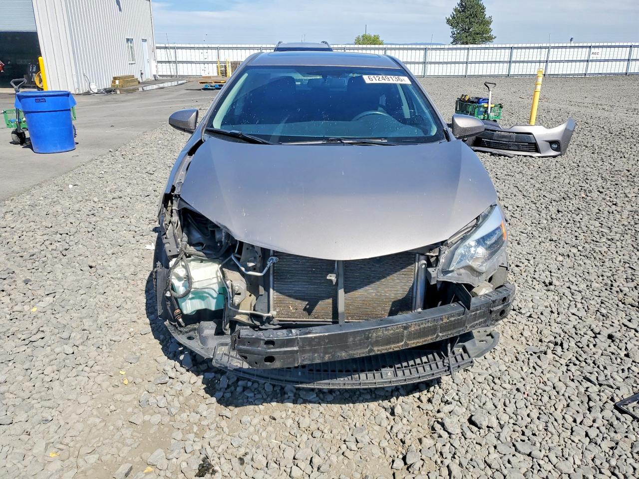2014 Toyota Corolla Le Eco Premium Gray vin: 5YFBPRHEXEP043685