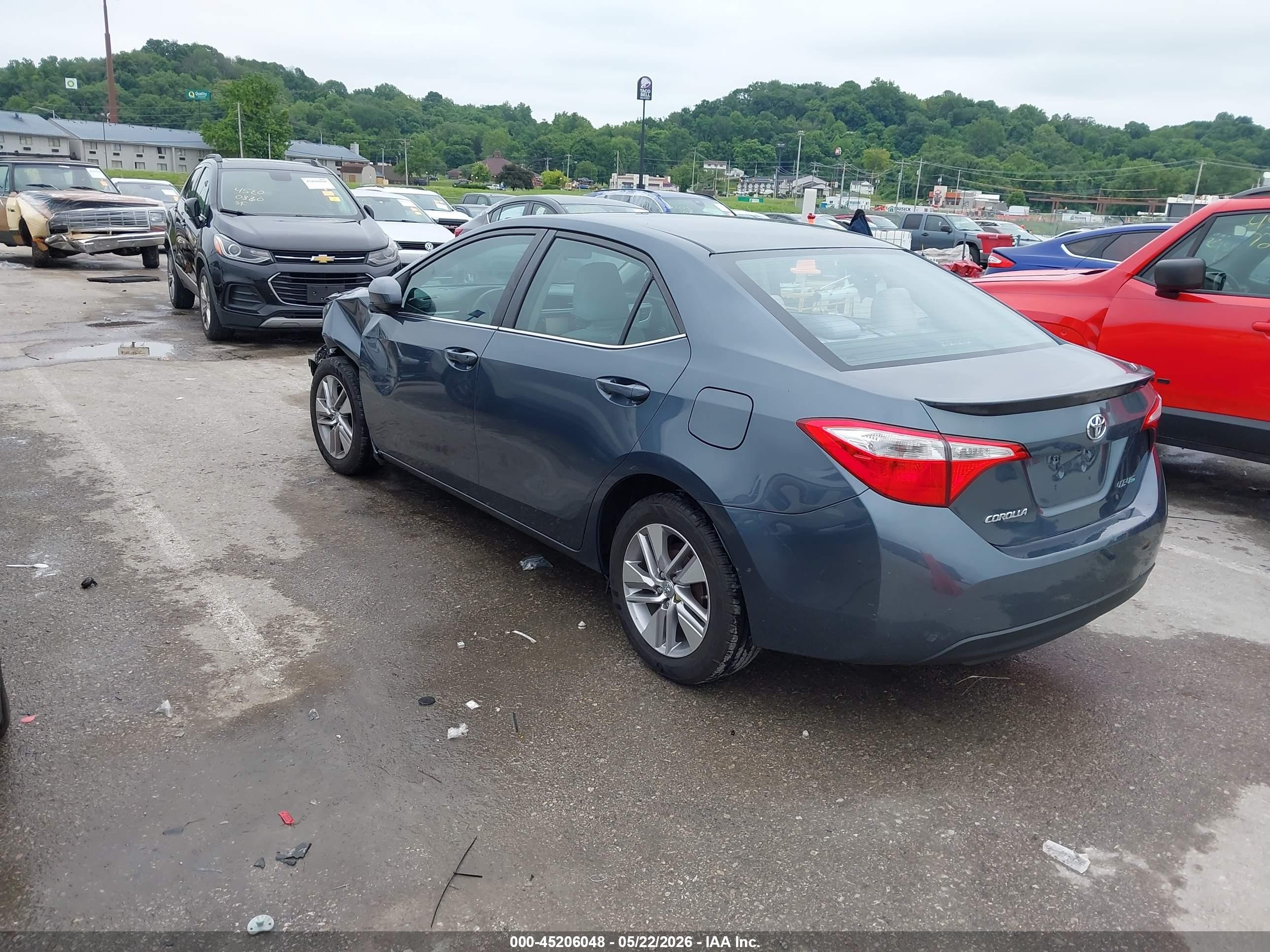 2014 Toyota Corolla Le Eco Plus Gray vin: 5YFBPRHEXEP085399