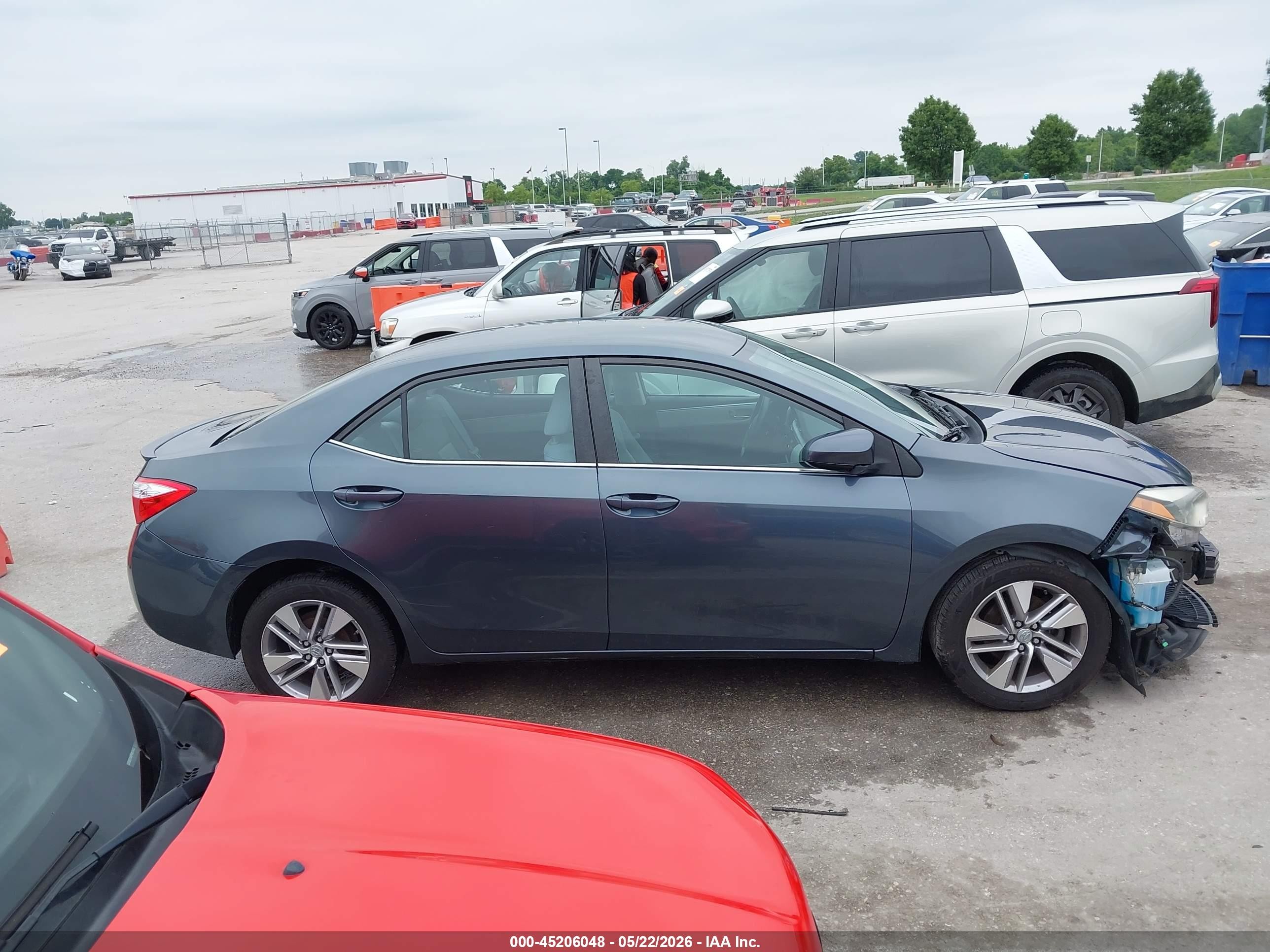 2014 Toyota Corolla Le Eco Plus Gray vin: 5YFBPRHEXEP085399