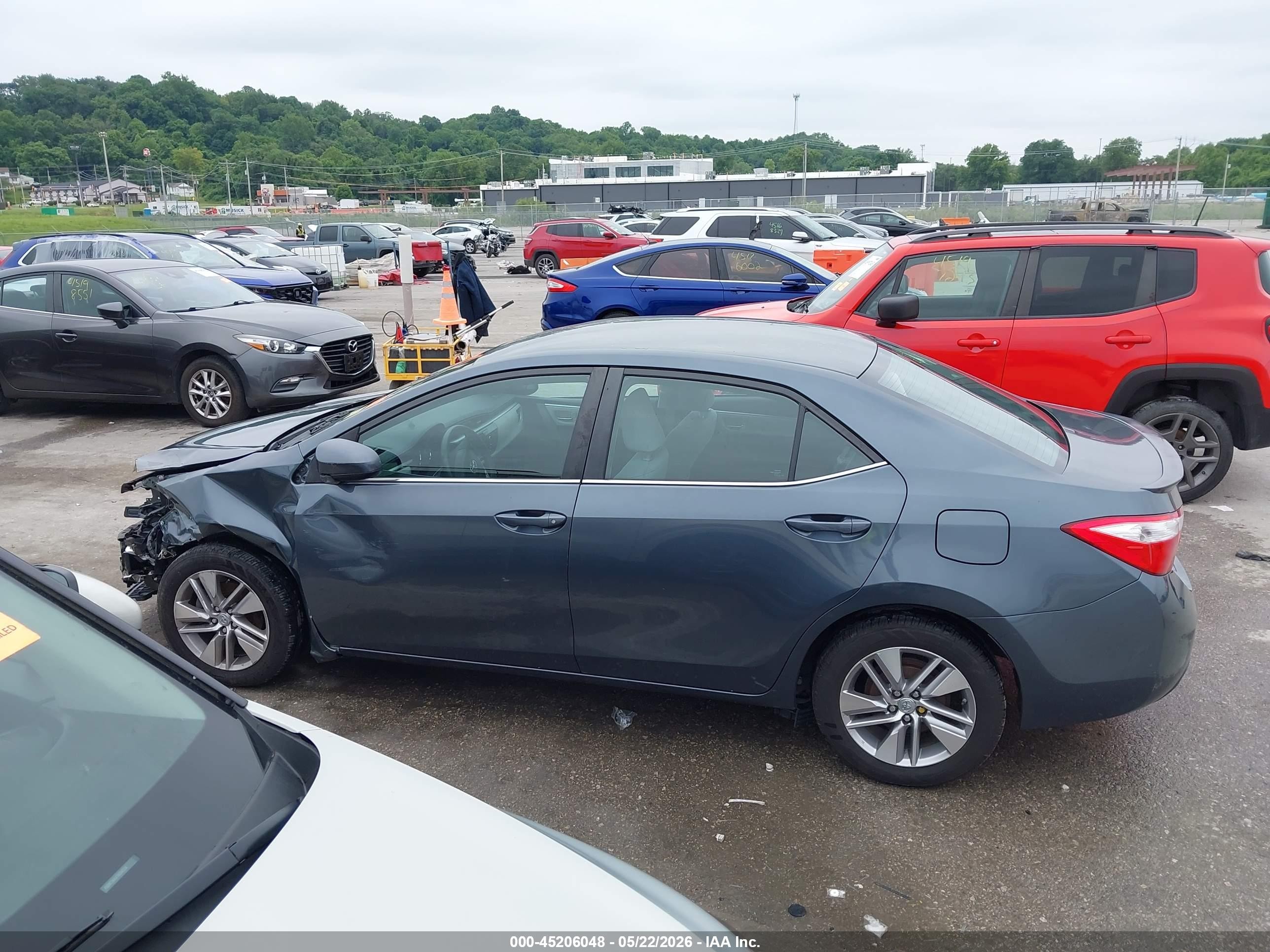 2014 Toyota Corolla Le Eco Plus Gray vin: 5YFBPRHEXEP085399