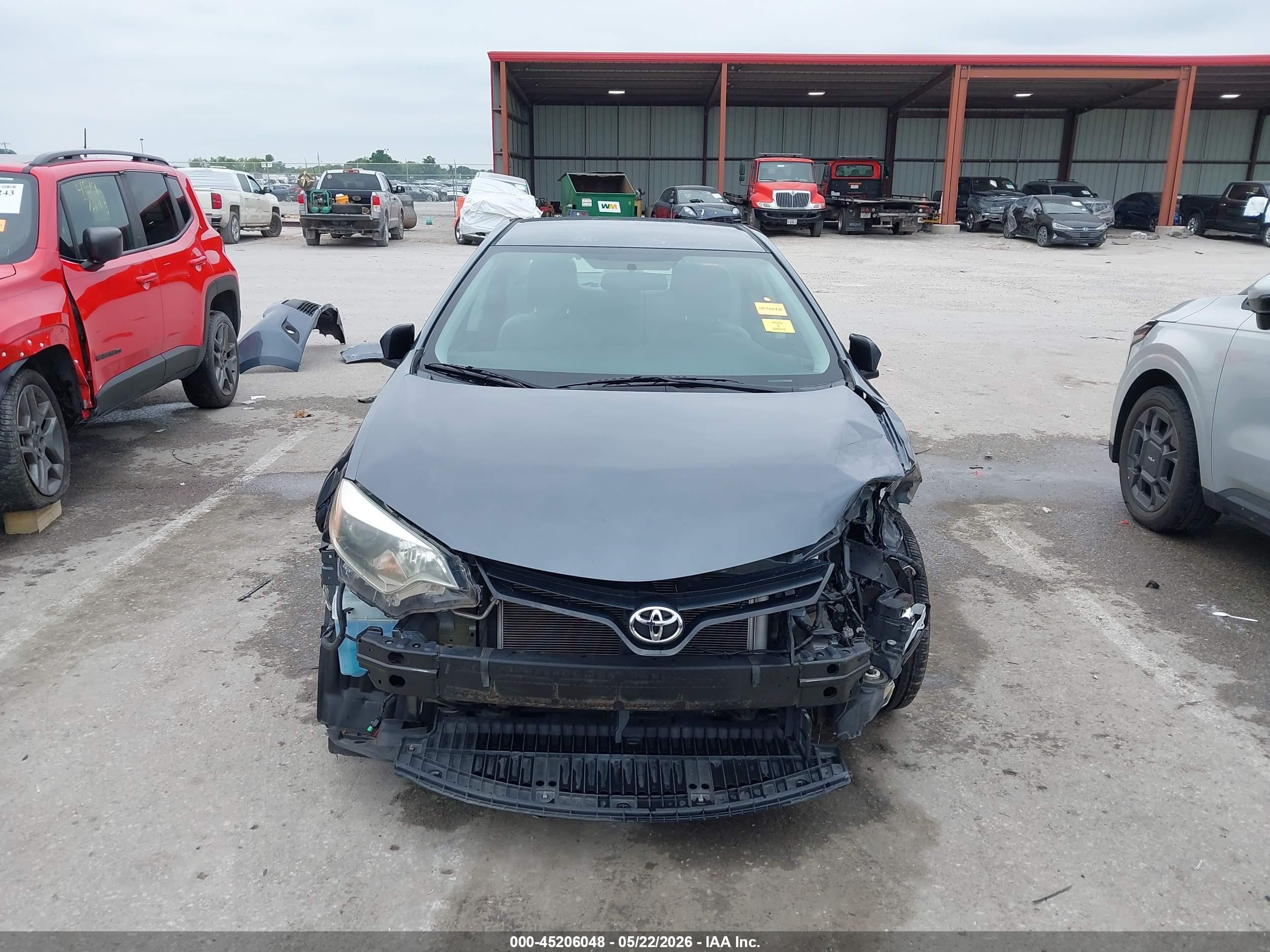 2014 Toyota Corolla Le Eco Plus Gray vin: 5YFBPRHEXEP085399
