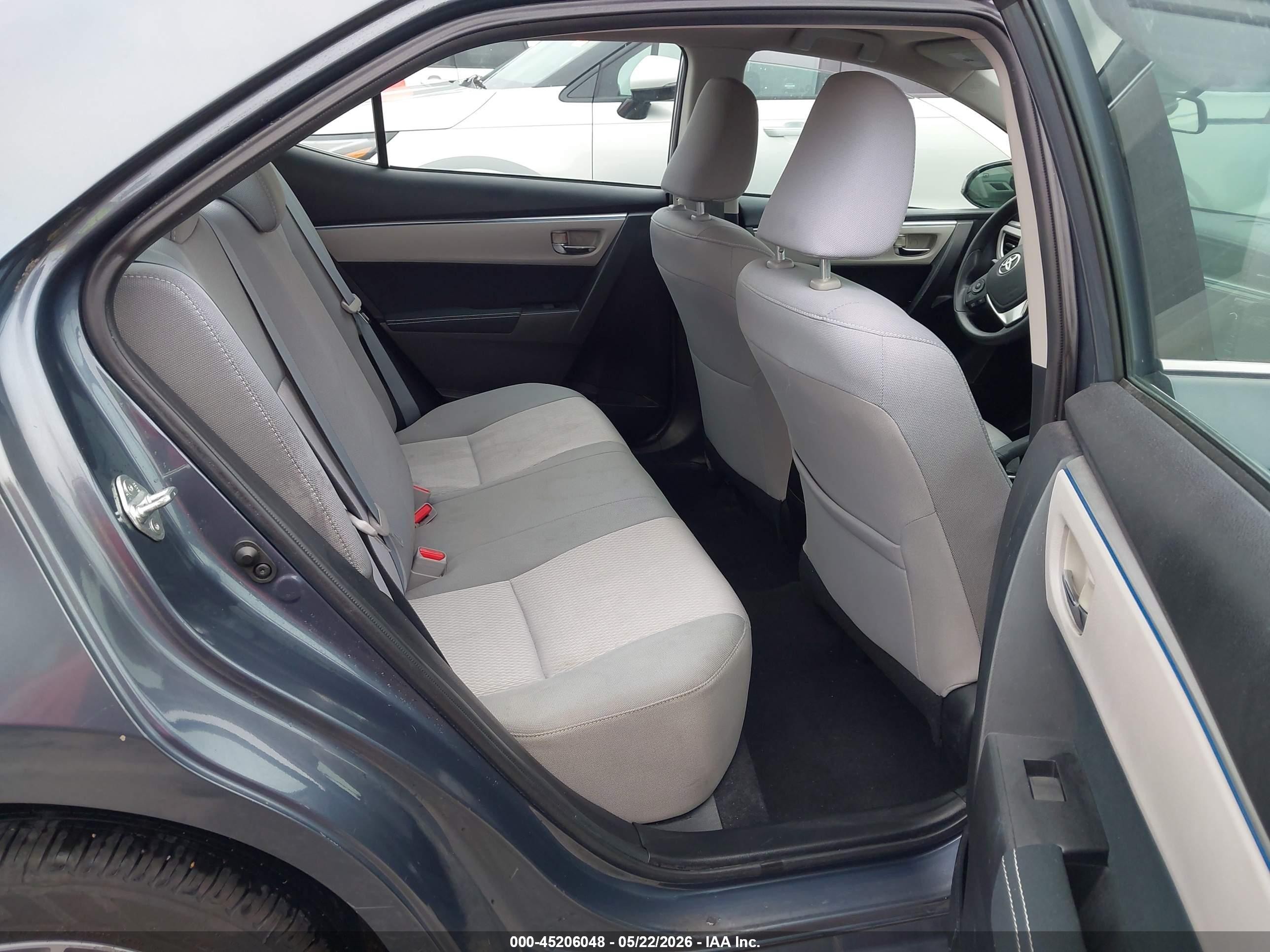 2014 Toyota Corolla Le Eco Plus Gray vin: 5YFBPRHEXEP085399