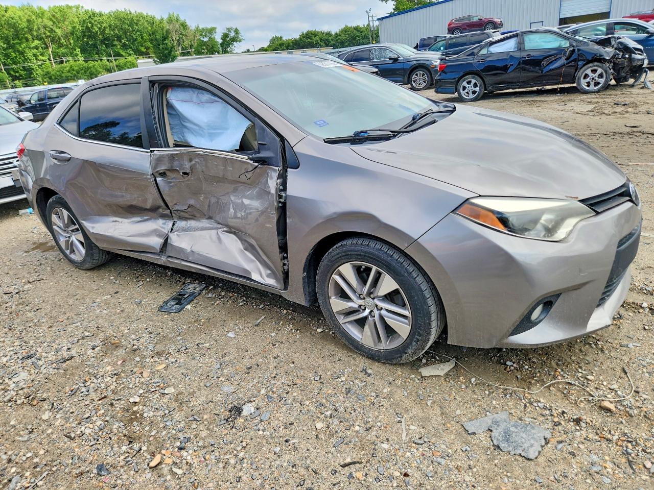 2014 Toyota Corolla Le Eco Plus Gray vin: 5YFBPRHEXEP105036