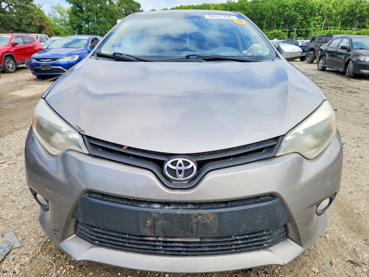 2014 Toyota Corolla Le Eco Plus Gray vin: 5YFBPRHEXEP105036