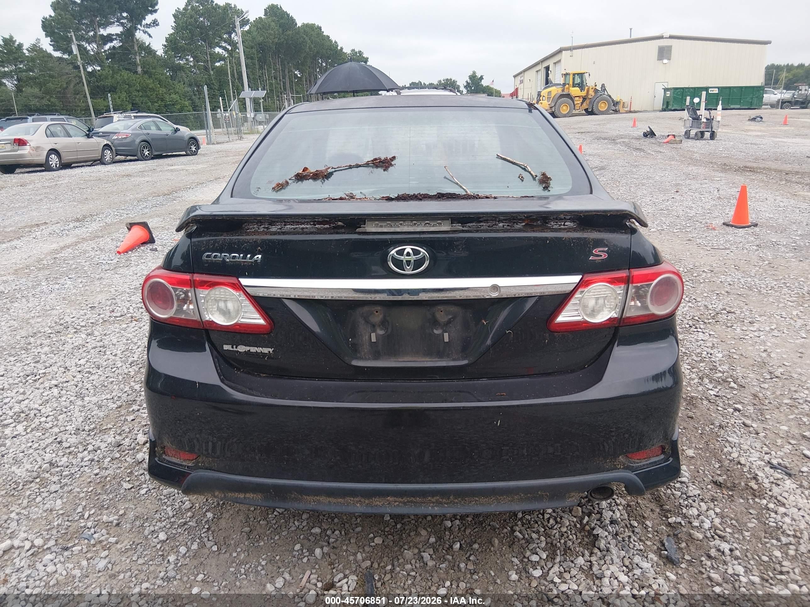 2012 Toyota Corolla S Black vin: 5YFBU4EE0CP007646