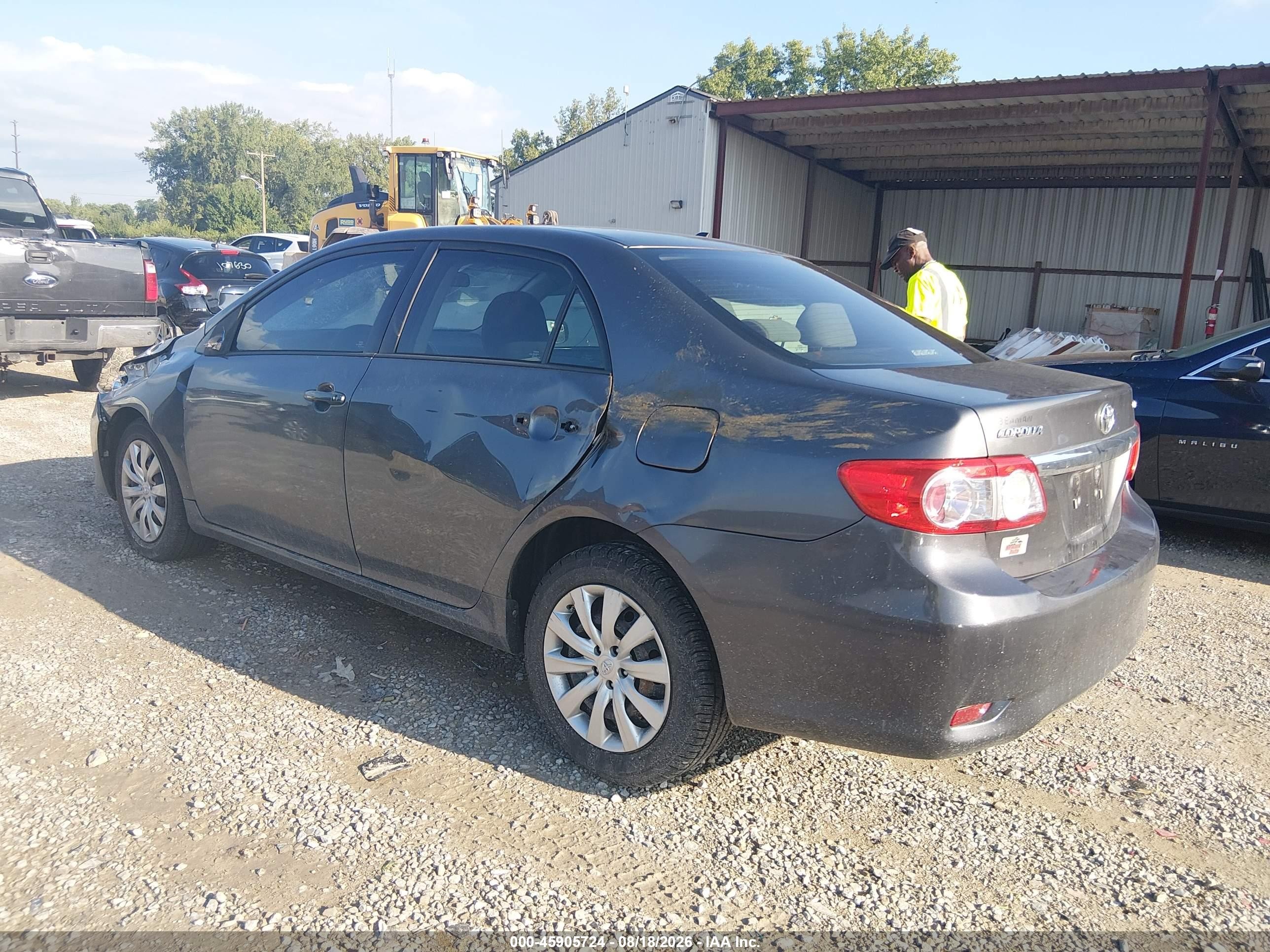 2012 Toyota Corolla Le Gray vin: 5YFBU4EE0CP018341