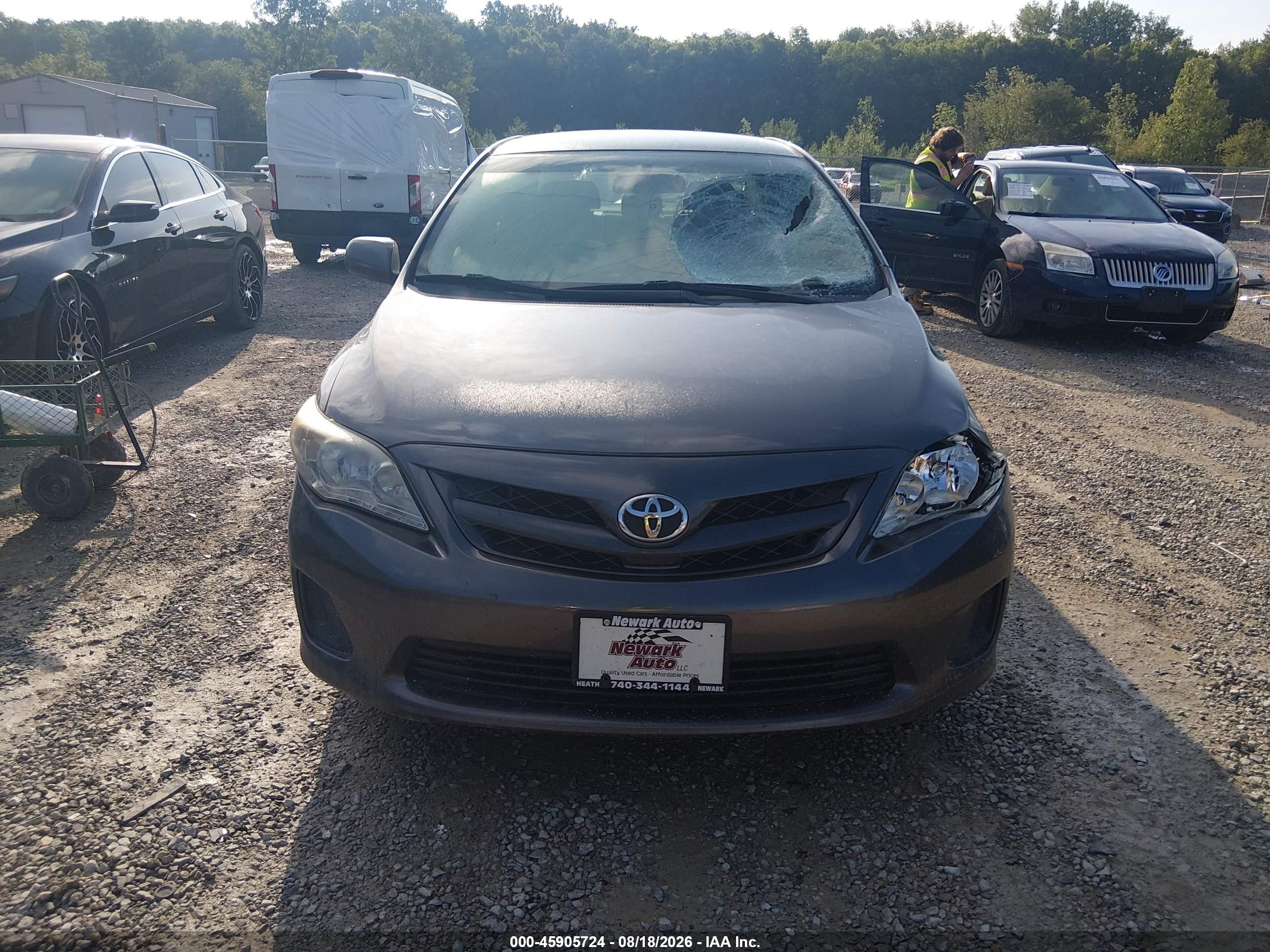 2012 Toyota Corolla Le Gray vin: 5YFBU4EE0CP018341