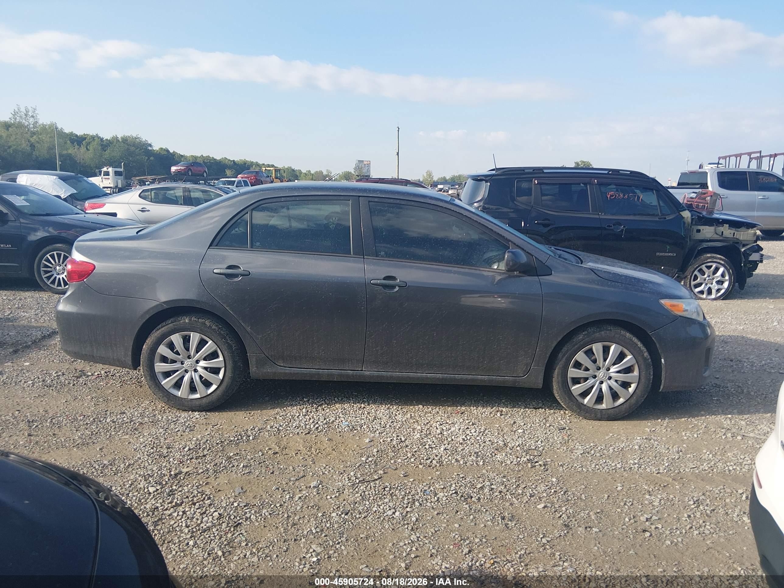 2012 Toyota Corolla Le Gray vin: 5YFBU4EE0CP018341