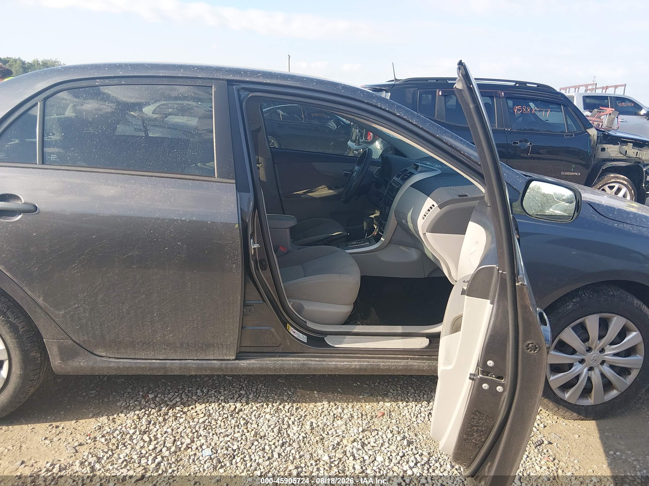 2012 Toyota Corolla Le Gray vin: 5YFBU4EE0CP018341