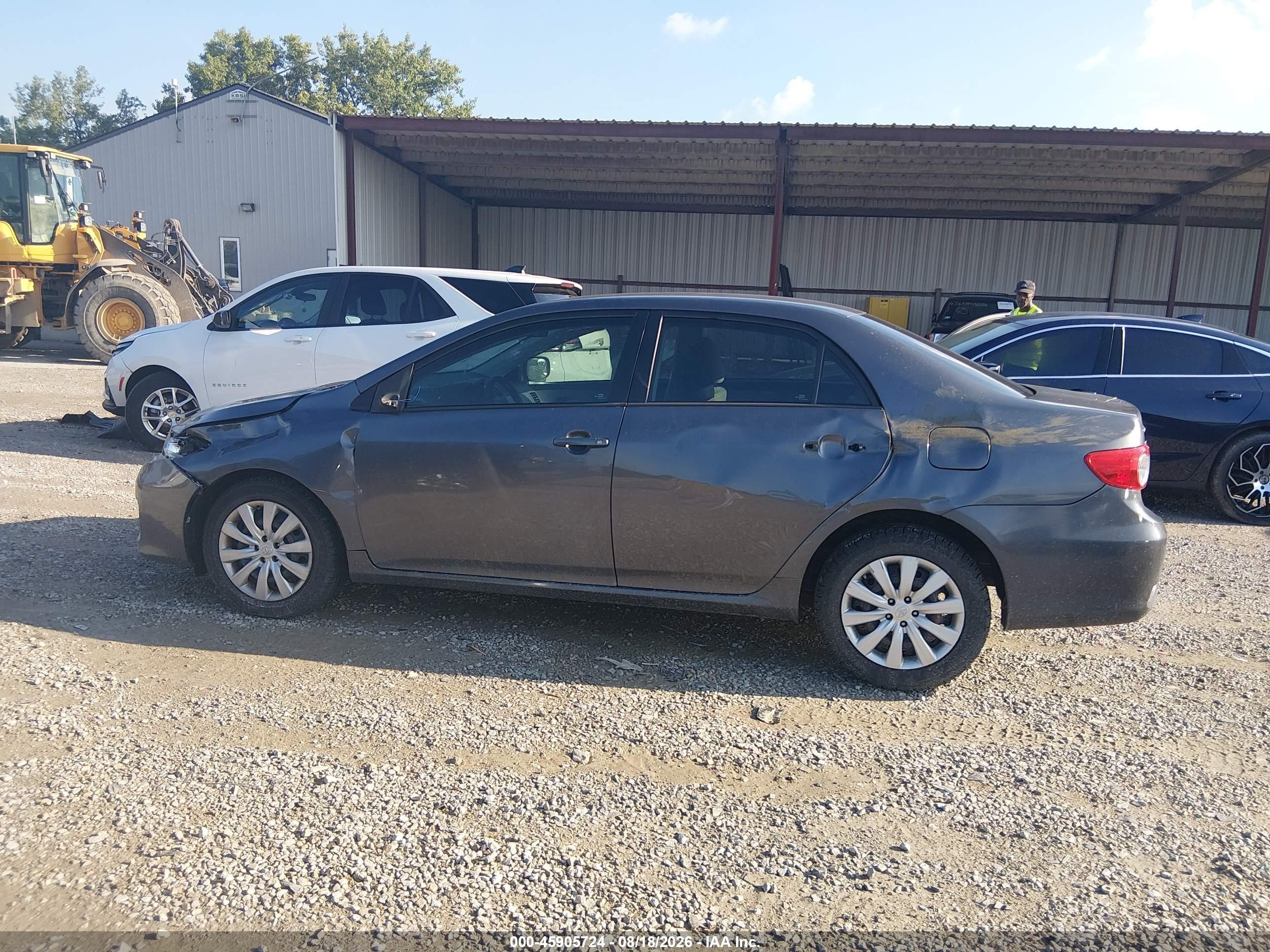 2012 Toyota Corolla Le Gray vin: 5YFBU4EE0CP018341