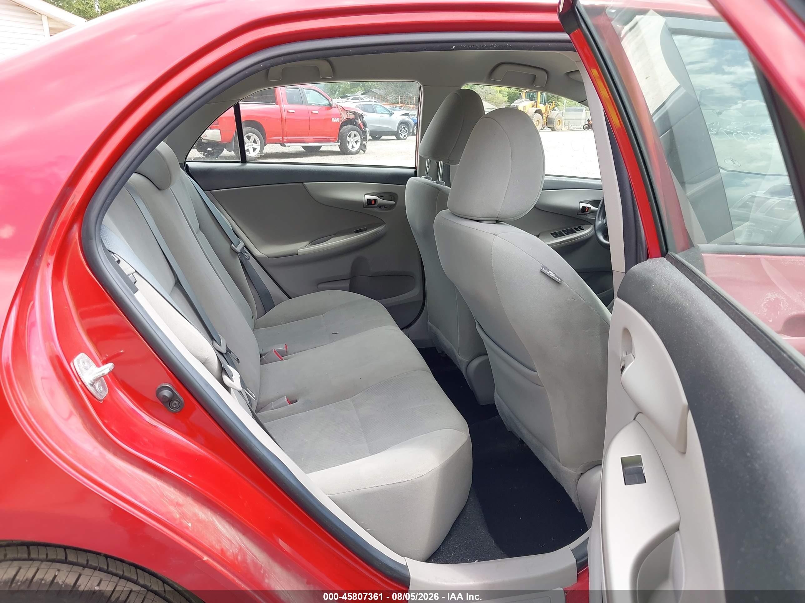 2012 Toyota Corolla Le Red vin: 5YFBU4EE0CP022115