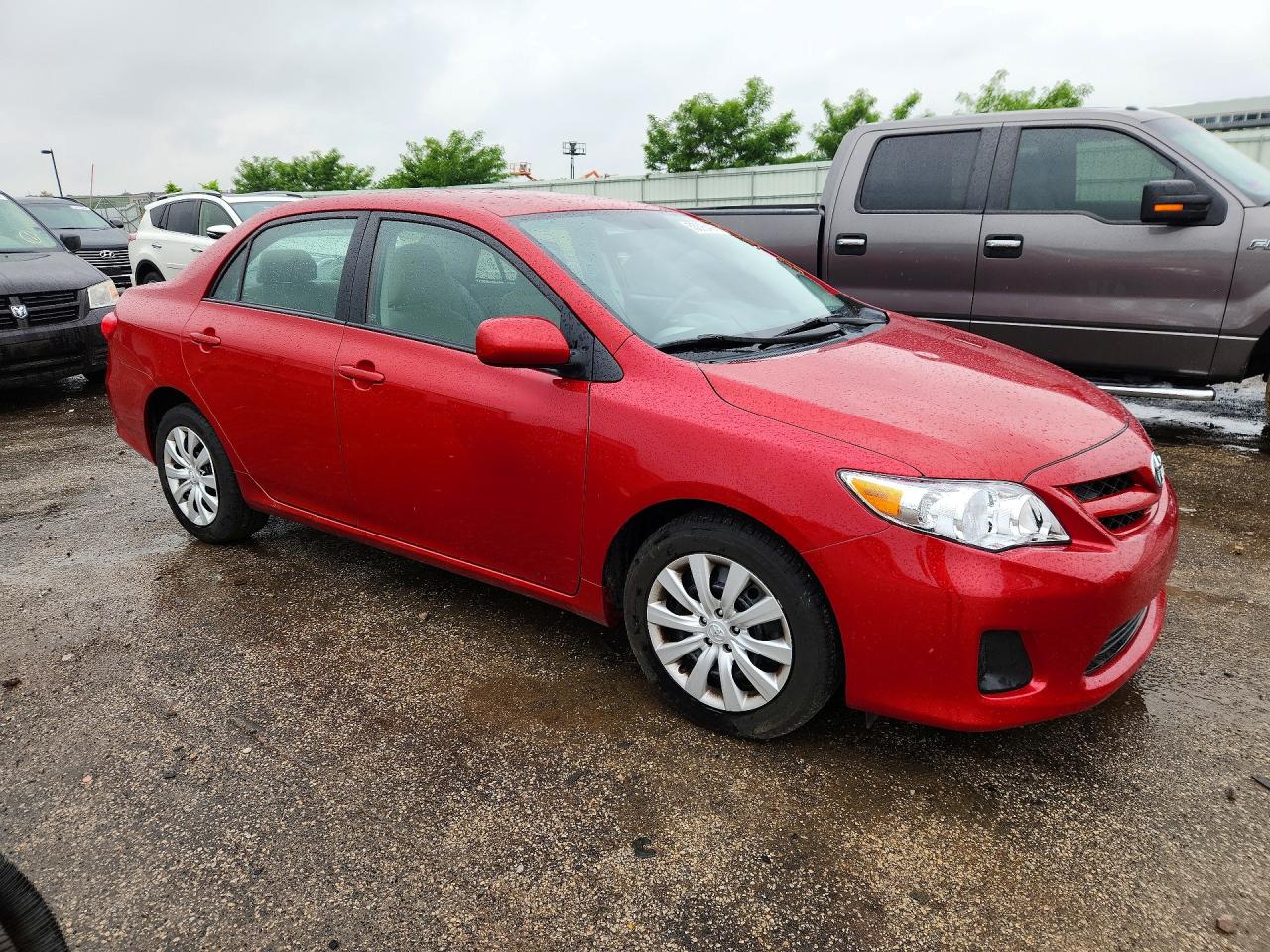2012 Toyota Corolla Le Red vin: 5YFBU4EE0CP026200