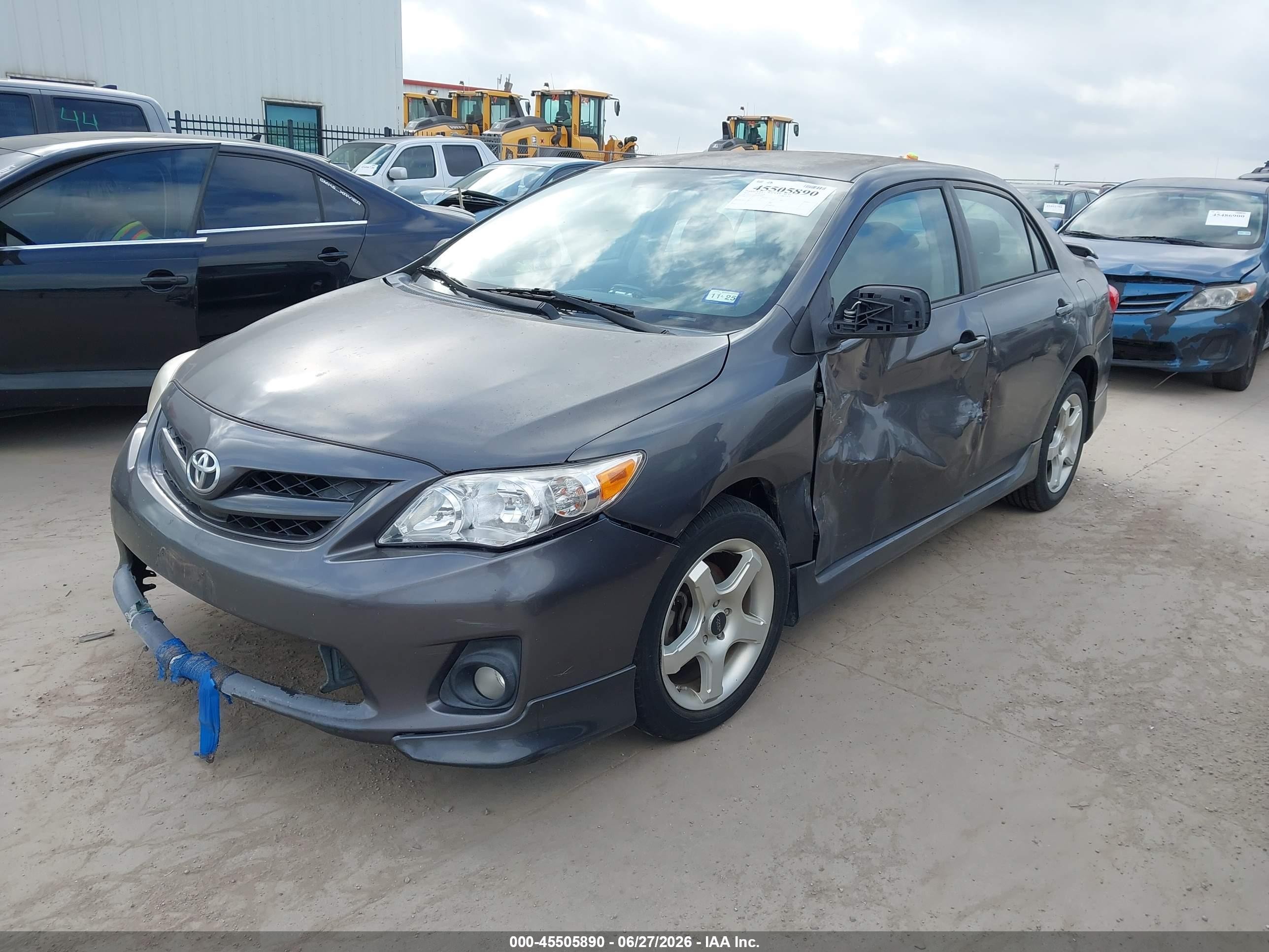 2012 Toyota Corolla S Gray vin: 5YFBU4EE0CP028609