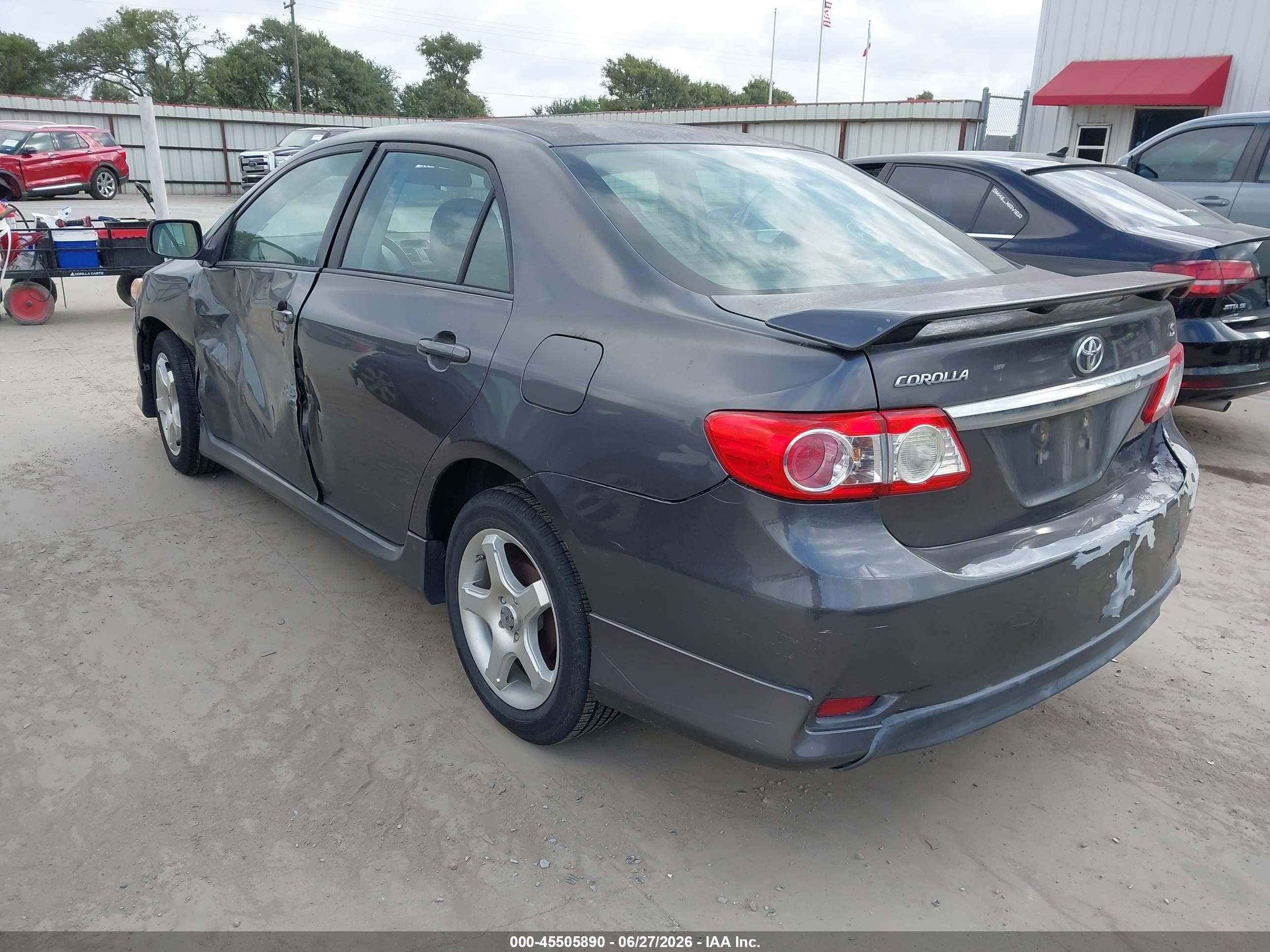 2012 Toyota Corolla S Gray vin: 5YFBU4EE0CP028609