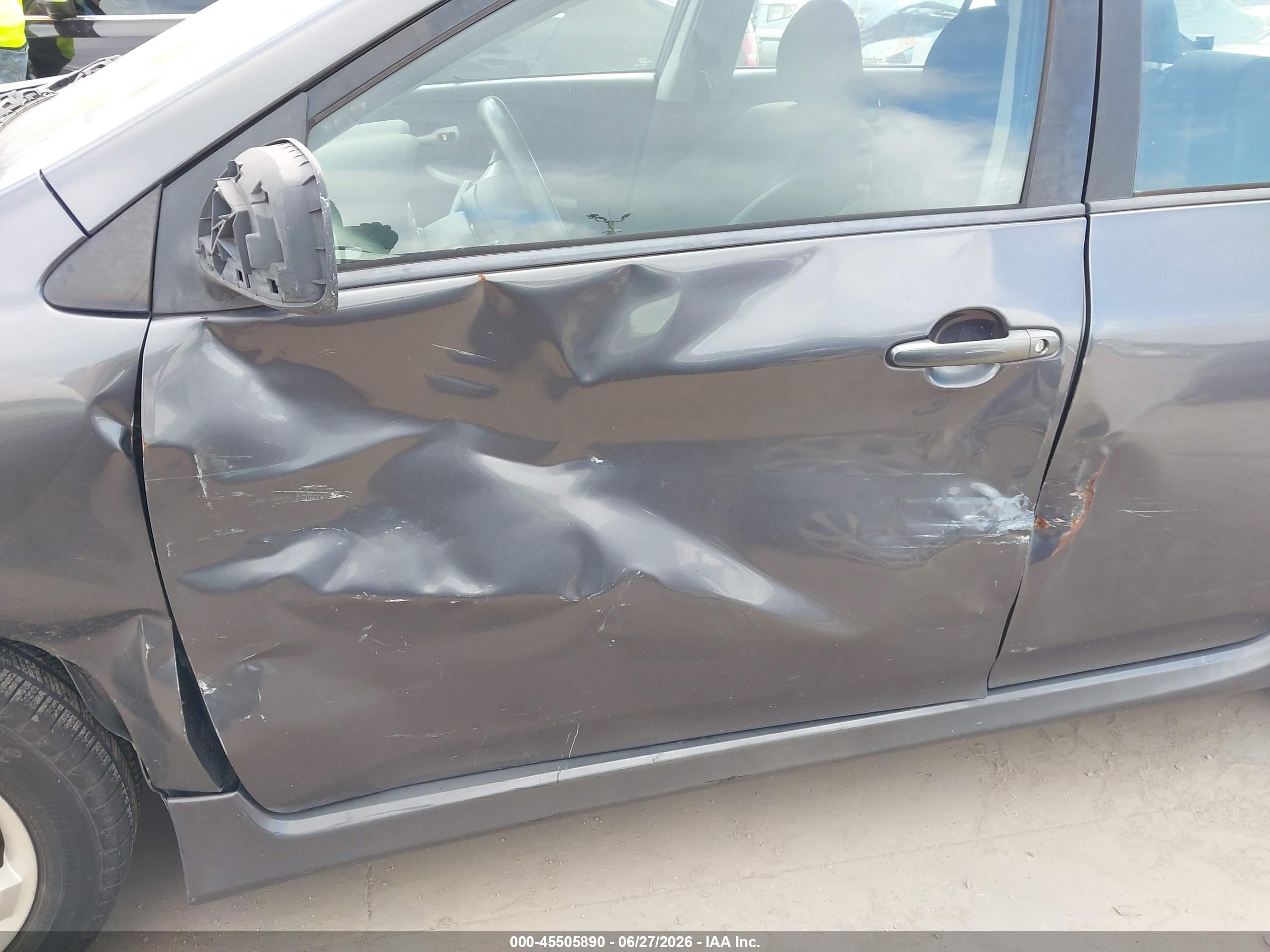 2012 Toyota Corolla S Gray vin: 5YFBU4EE0CP028609