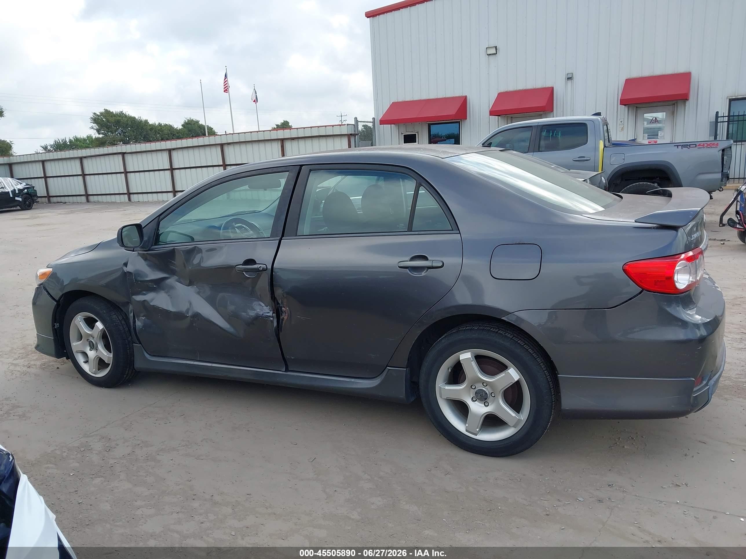 2012 Toyota Corolla S Gray vin: 5YFBU4EE0CP028609