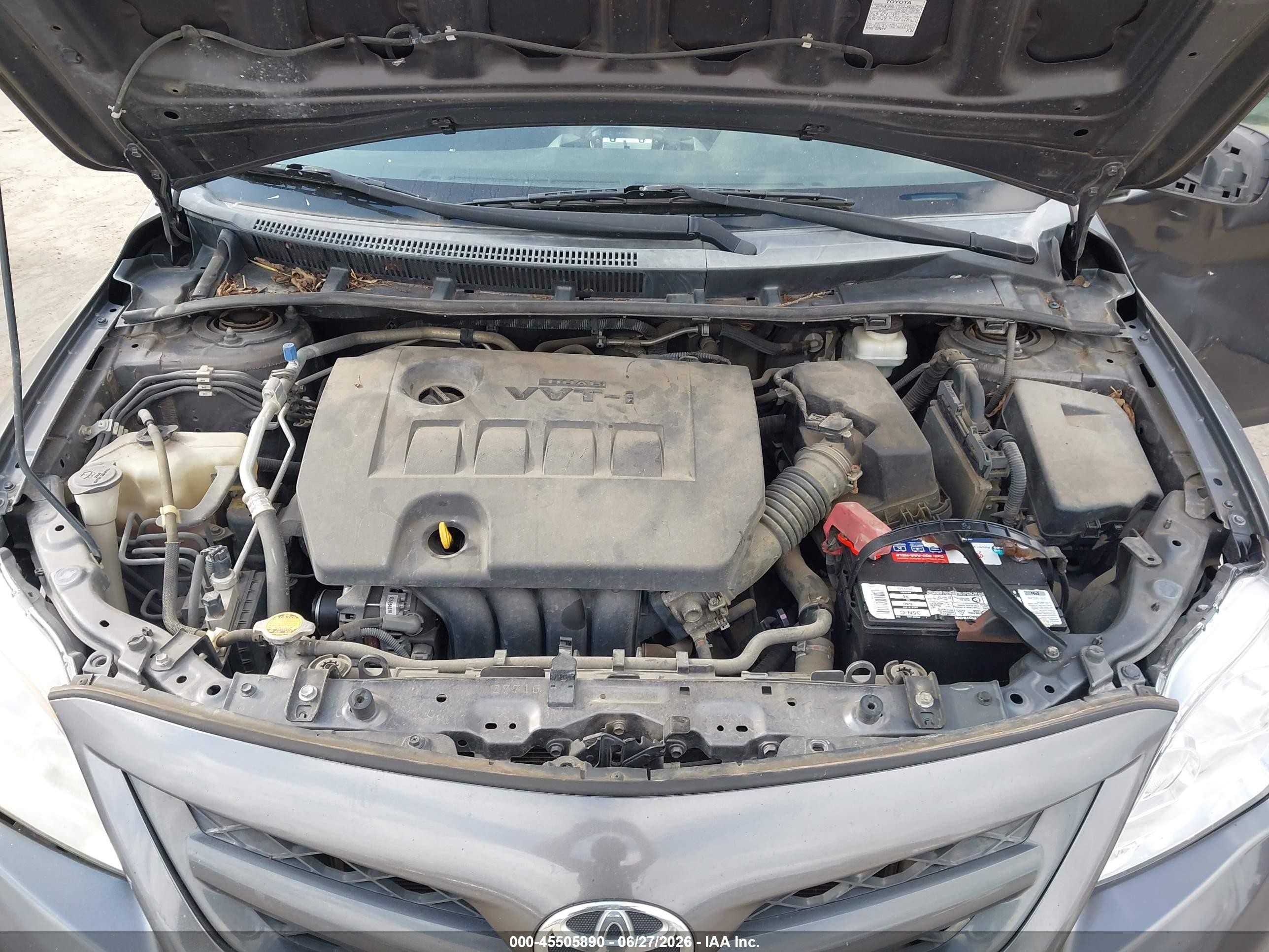 2012 Toyota Corolla S Gray vin: 5YFBU4EE0CP028609