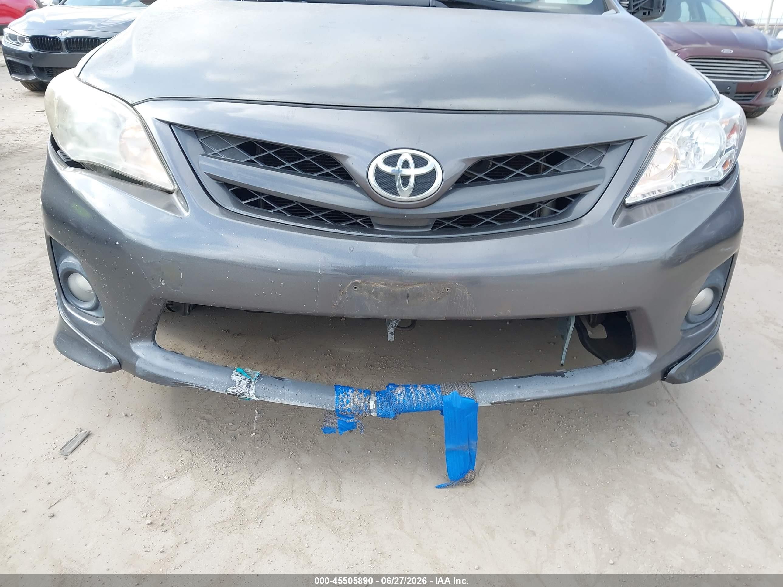 2012 Toyota Corolla S Gray vin: 5YFBU4EE0CP028609