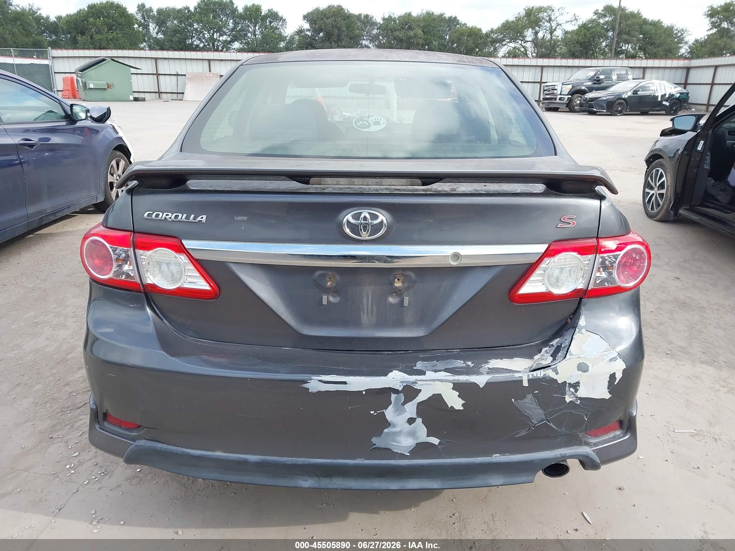 2012 Toyota Corolla S Gray vin: 5YFBU4EE0CP028609