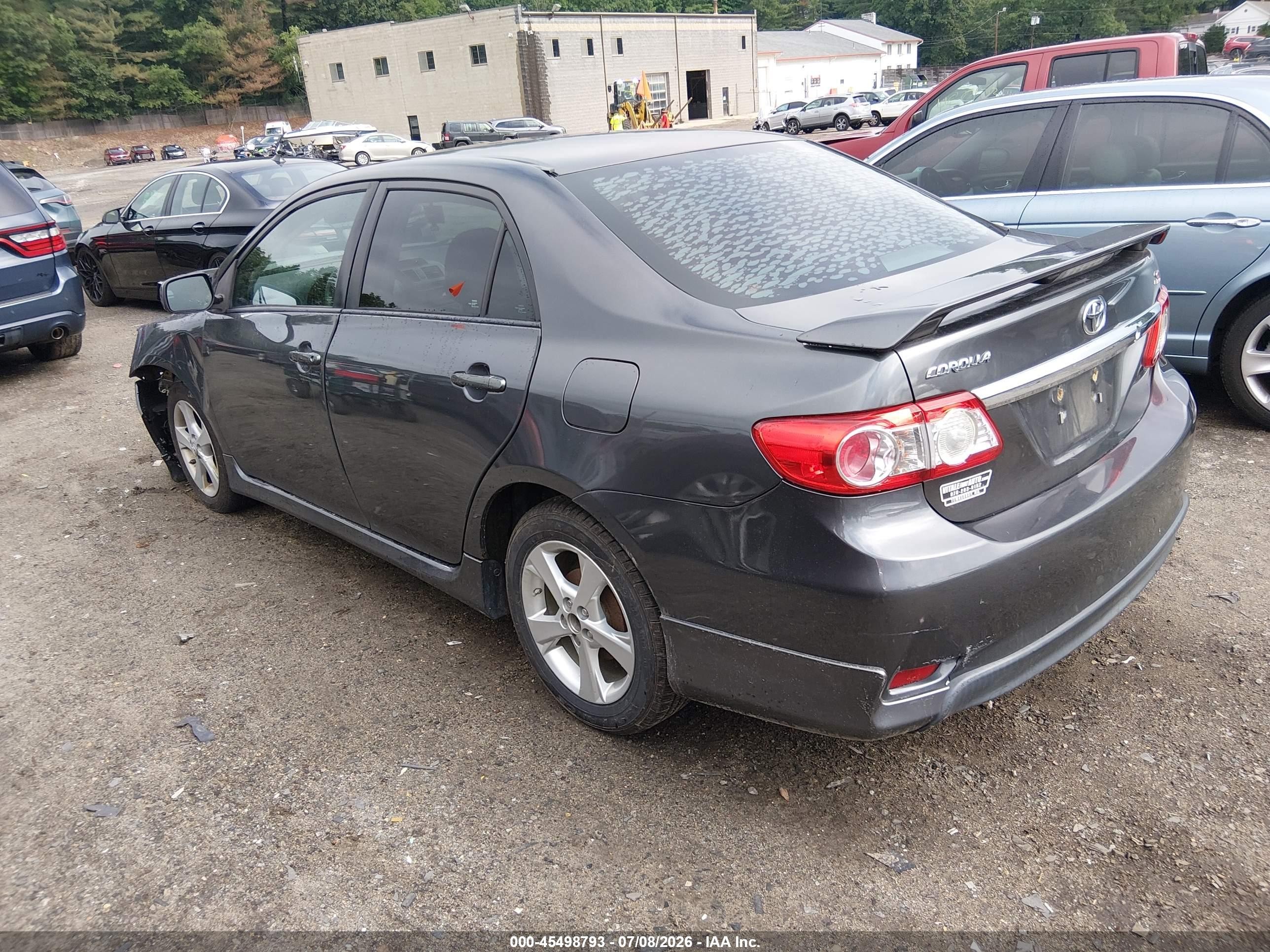2012 Toyota Corolla S Серый vin: 5YFBU4EE0CP035723