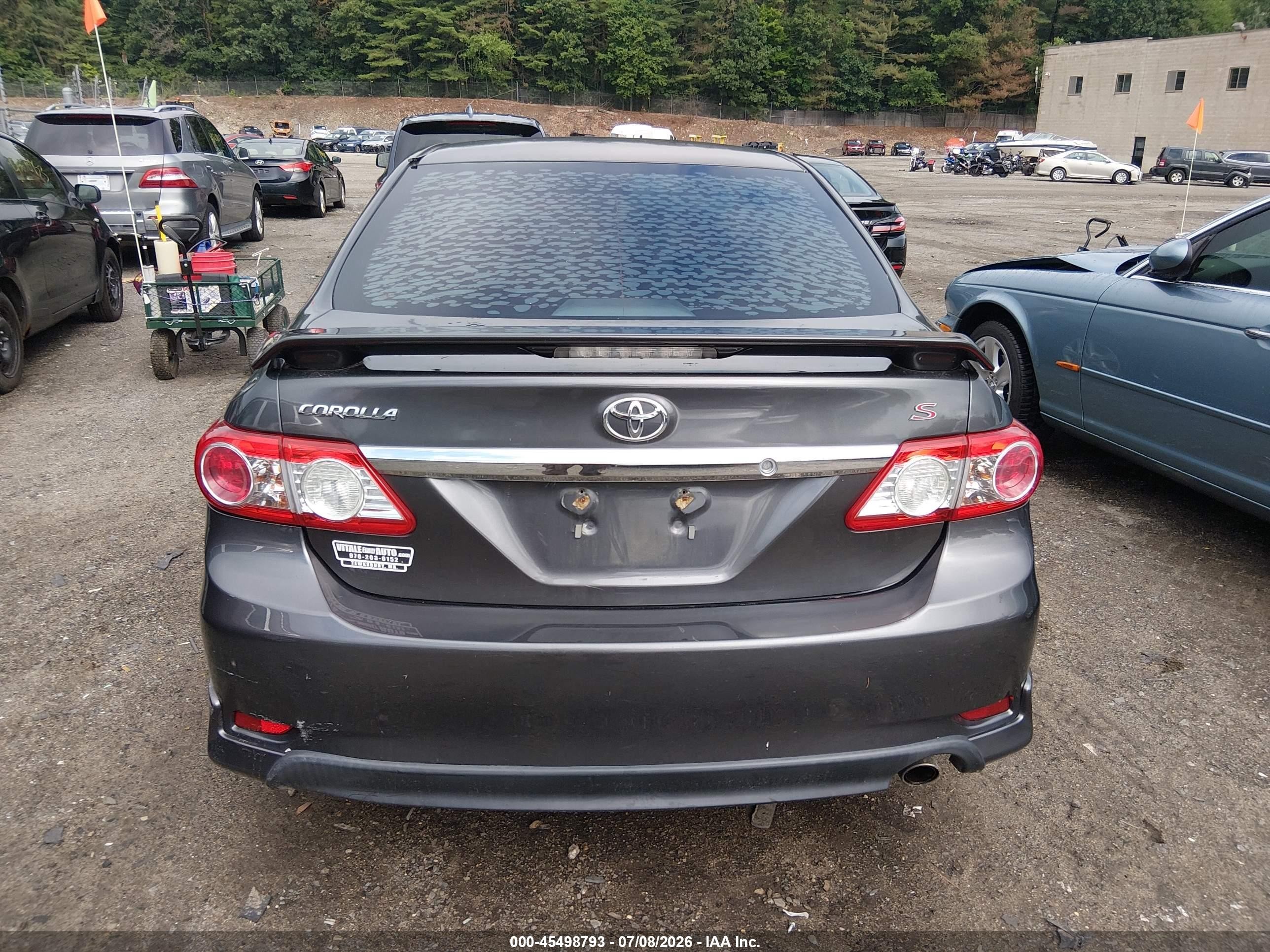 2012 Toyota Corolla S Серый vin: 5YFBU4EE0CP035723