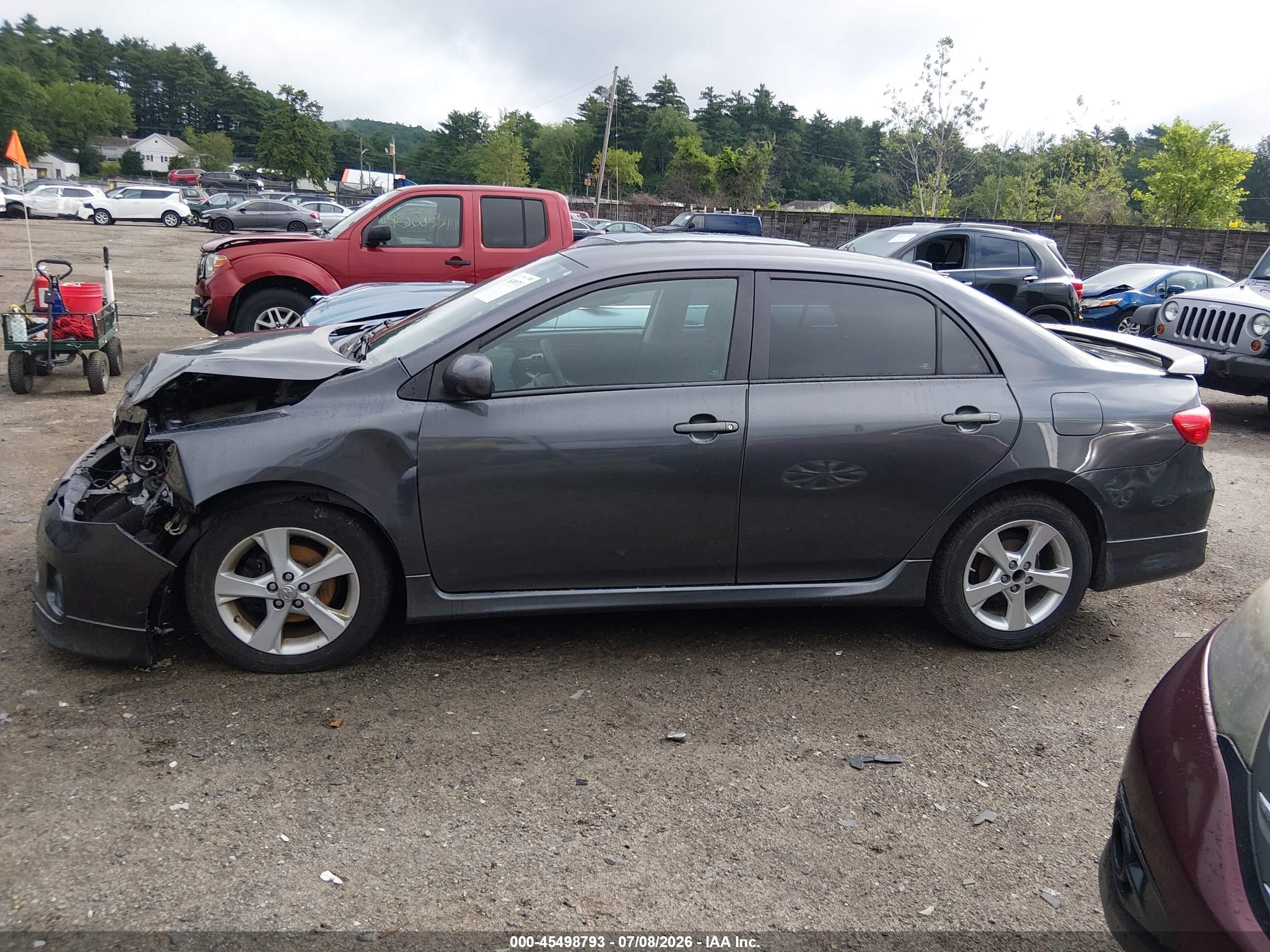 2012 Toyota Corolla S Серый vin: 5YFBU4EE0CP035723