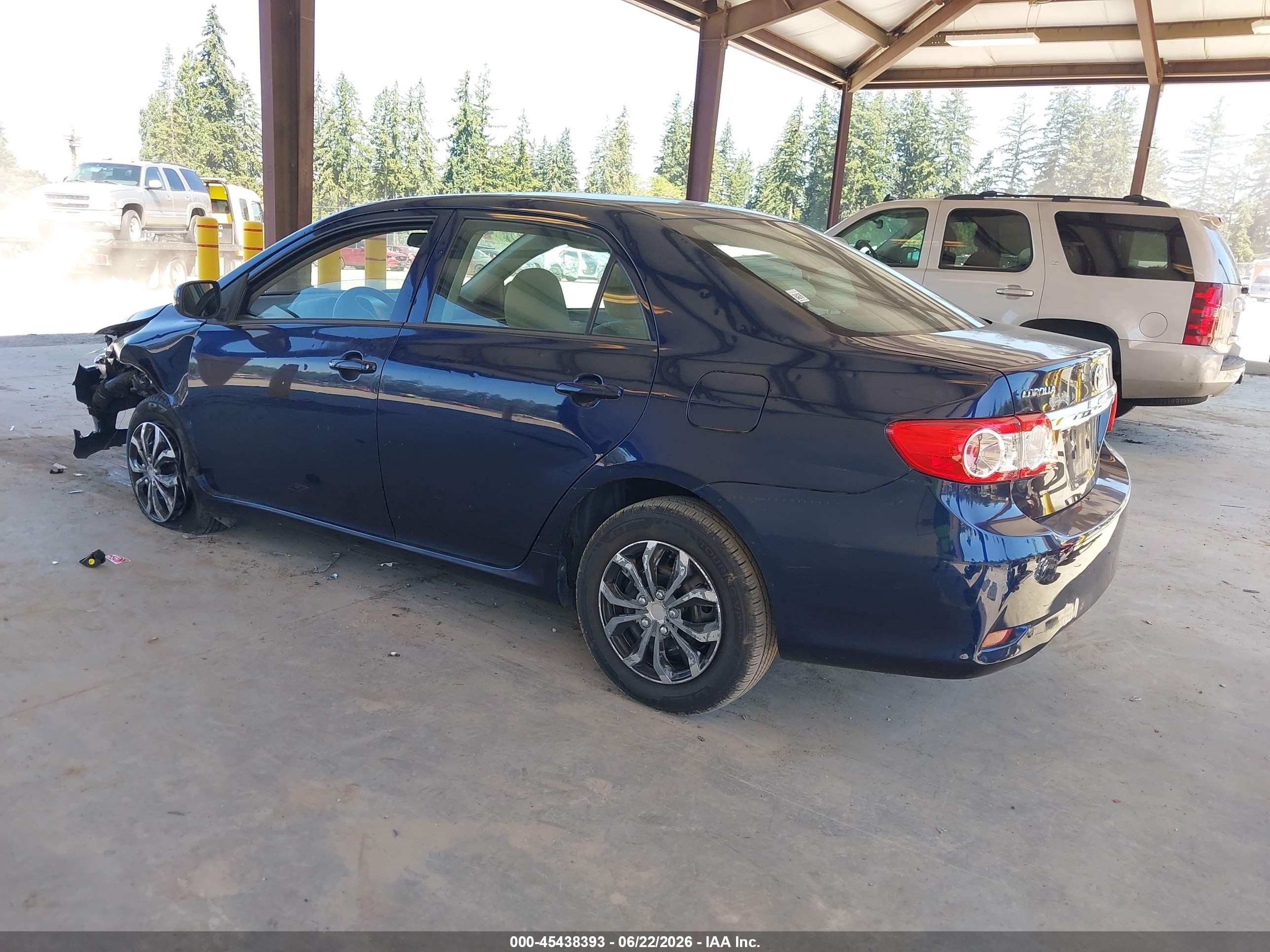 2012 Toyota Corolla L Blue vin: 5YFBU4EE0CP038802