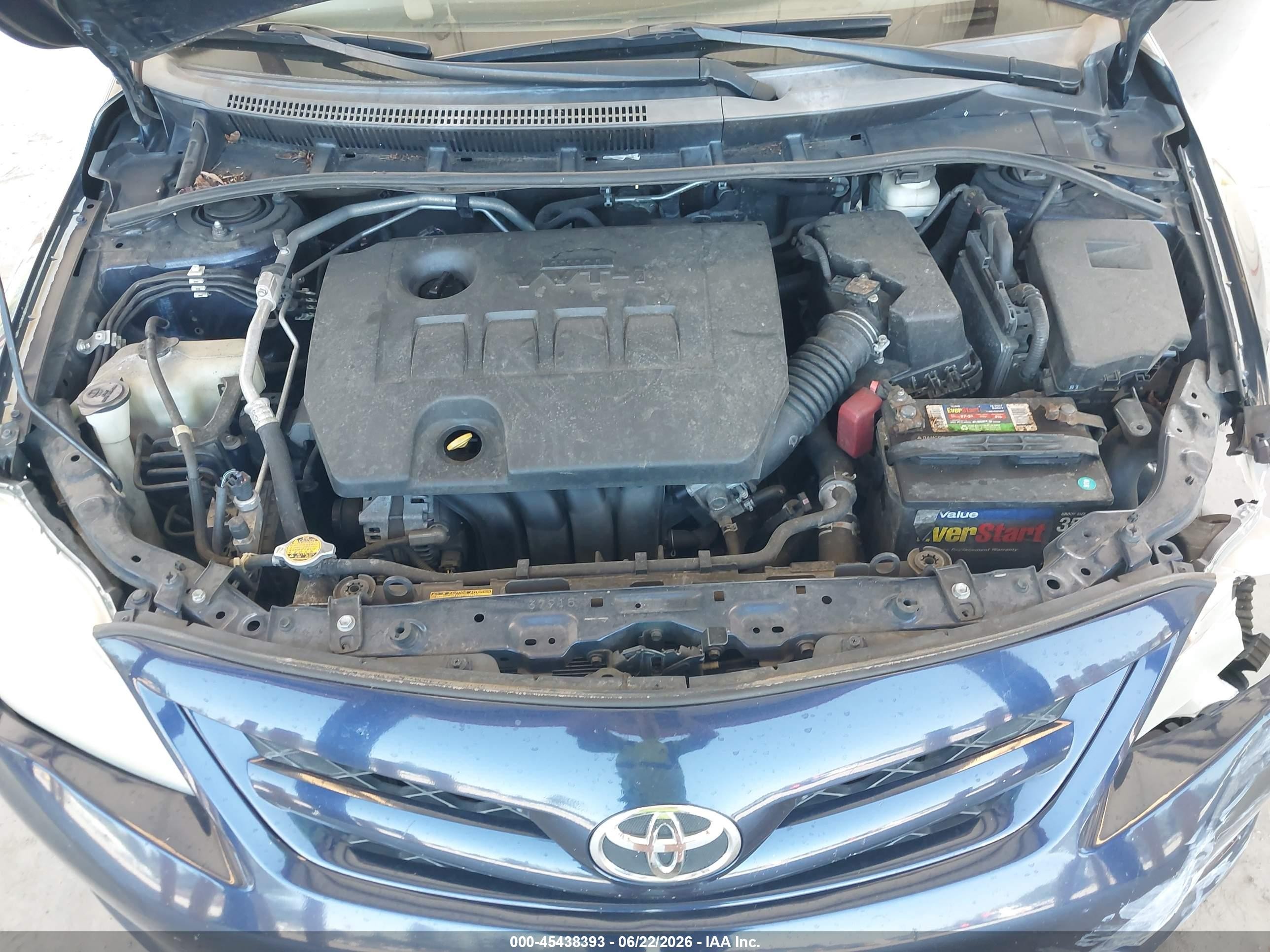 2012 Toyota Corolla L Blue vin: 5YFBU4EE0CP038802
