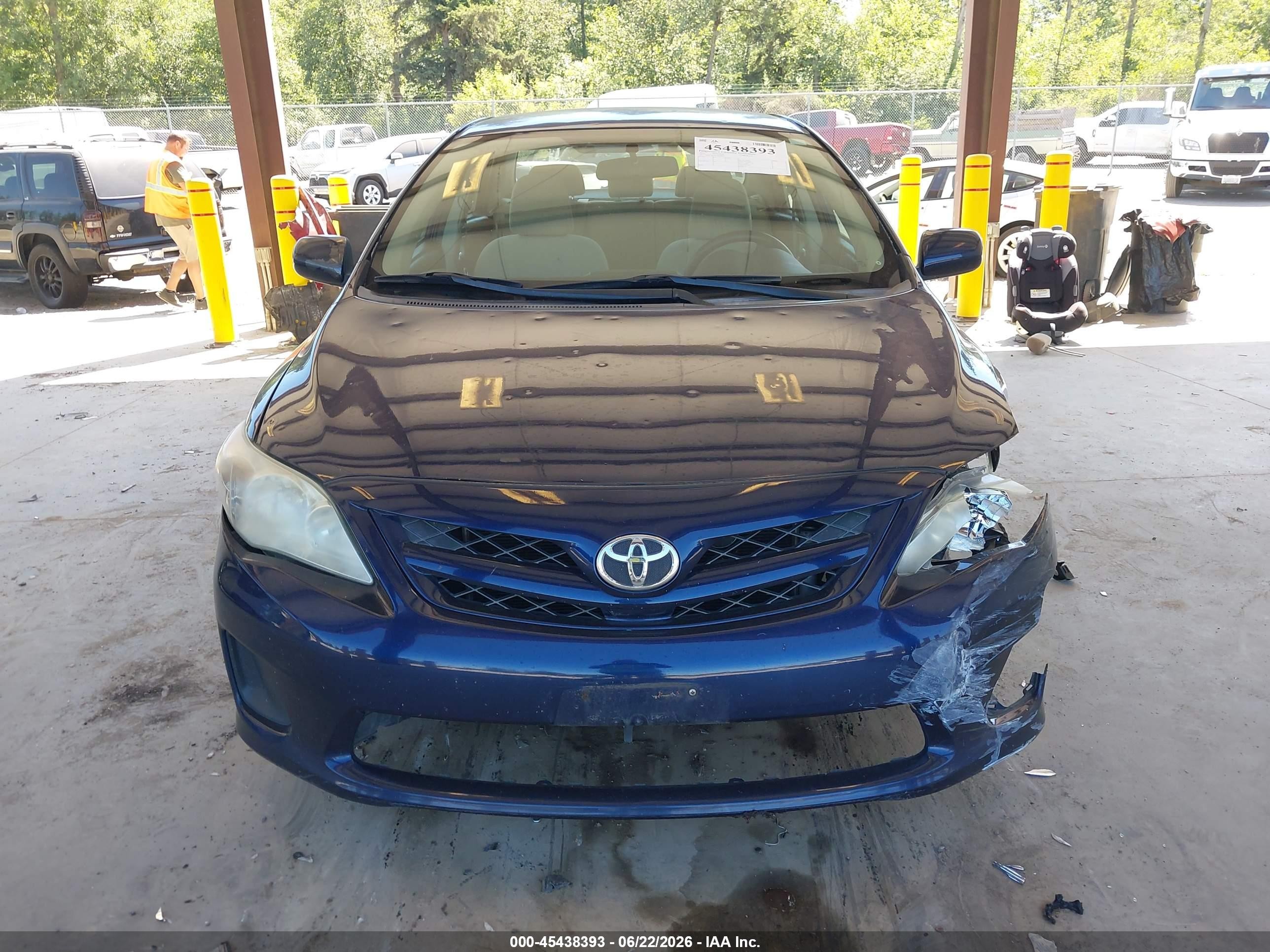 2012 Toyota Corolla L Blue vin: 5YFBU4EE0CP038802