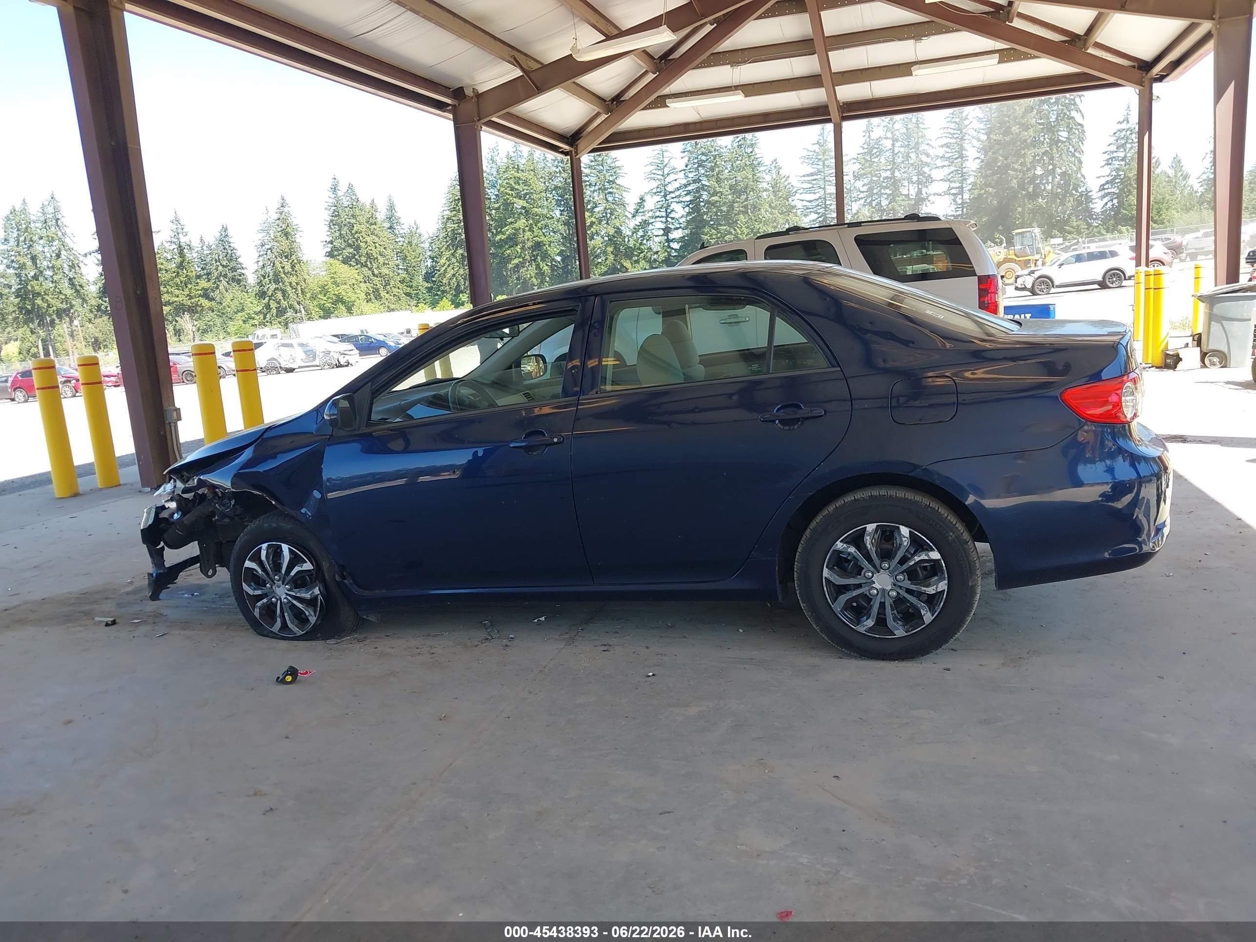 2012 Toyota Corolla L Blue vin: 5YFBU4EE0CP038802