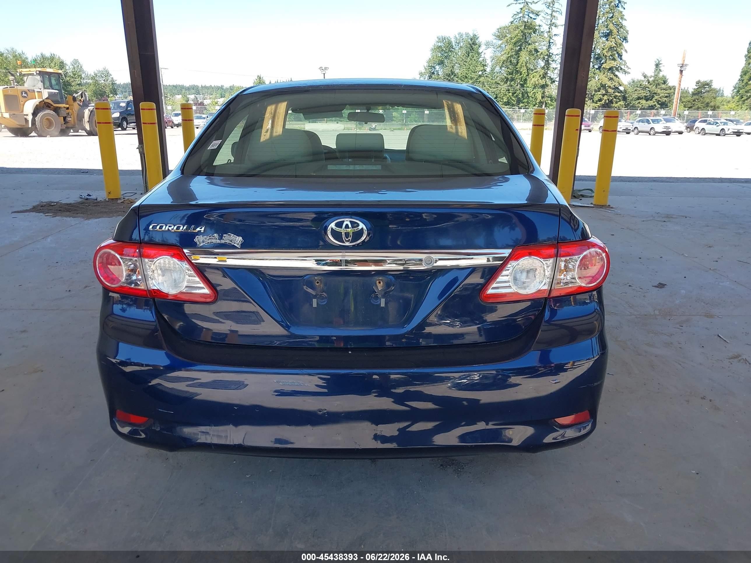 2012 Toyota Corolla L Blue vin: 5YFBU4EE0CP038802