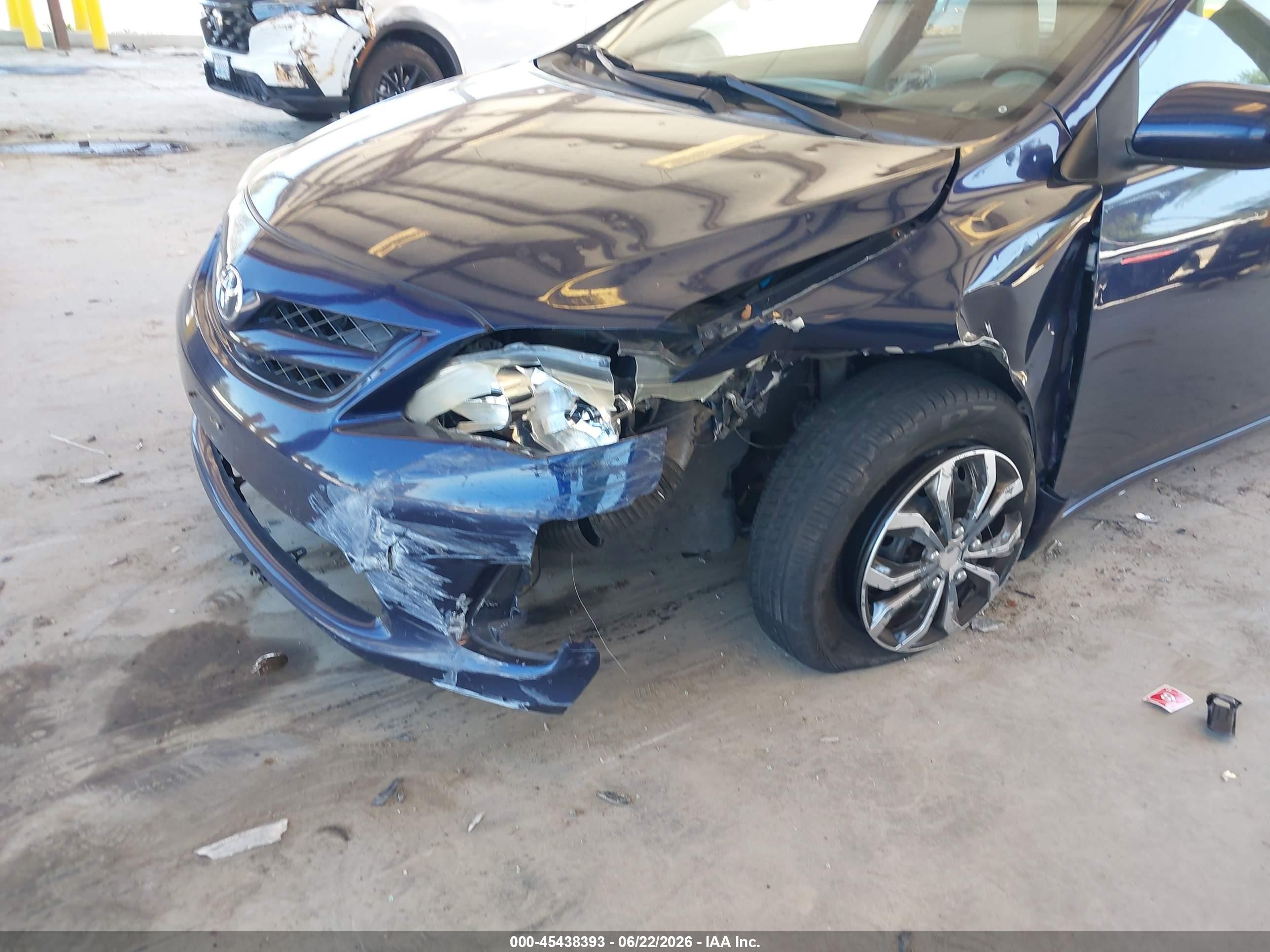 2012 Toyota Corolla L Blue vin: 5YFBU4EE0CP038802