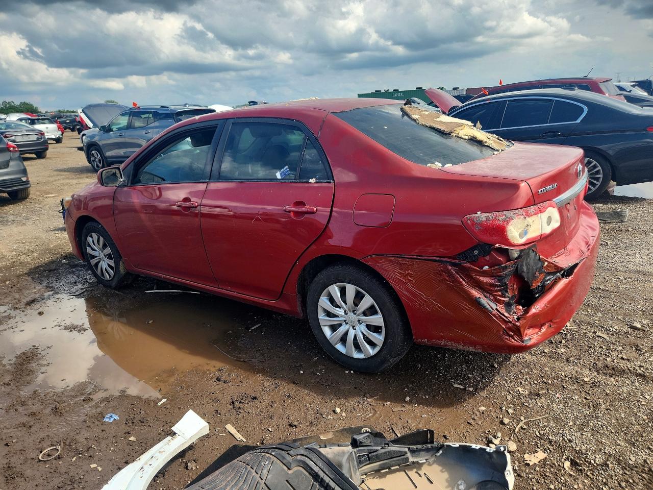 2012 Toyota Corolla Le Red vin: 5YFBU4EE0CP042428