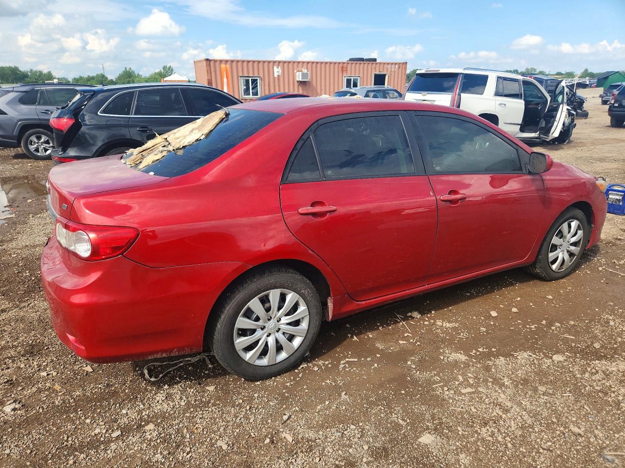 2012 Toyota Corolla Le Red vin: 5YFBU4EE0CP042428