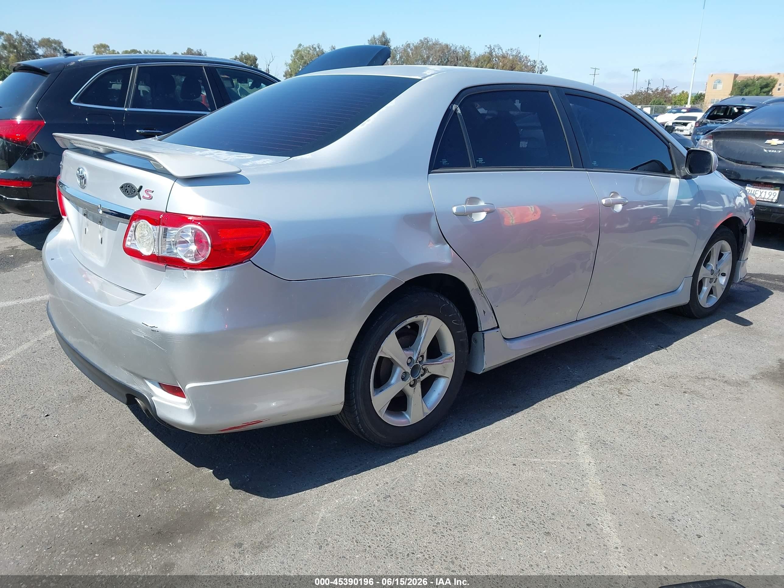2012 Toyota Corolla S Silver vin: 5YFBU4EE0CP043840