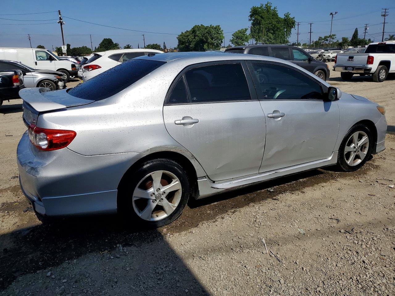 2012 Toyota Corolla S Silver vin: 5YFBU4EE0CP046608
