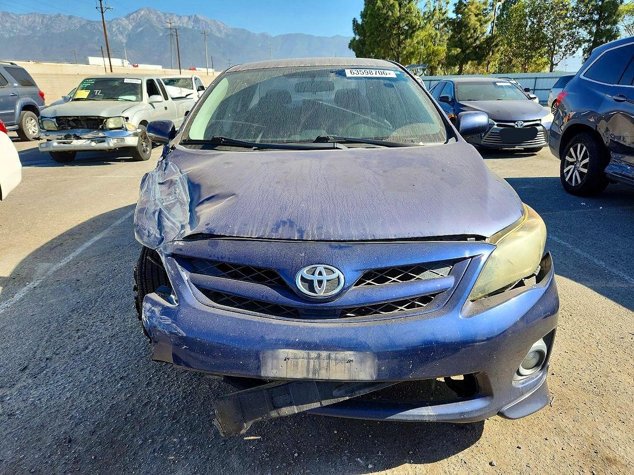 2012 Toyota Corolla S Blue vin: 5YFBU4EE0CP052456