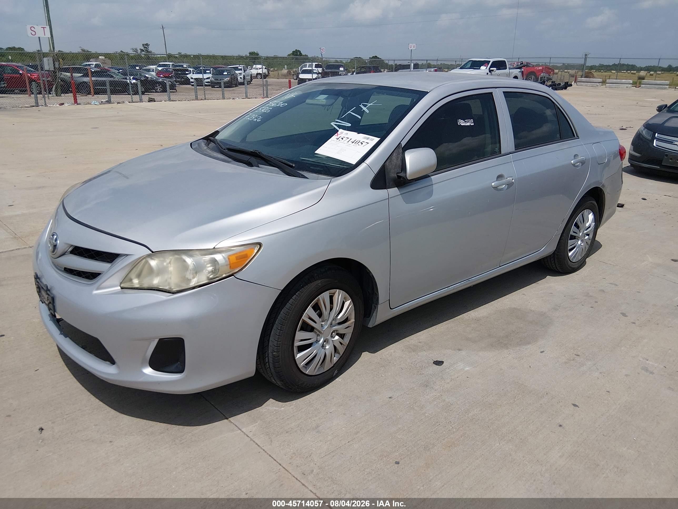 2012 Toyota Corolla L Silver vin: 5YFBU4EE0CP063621