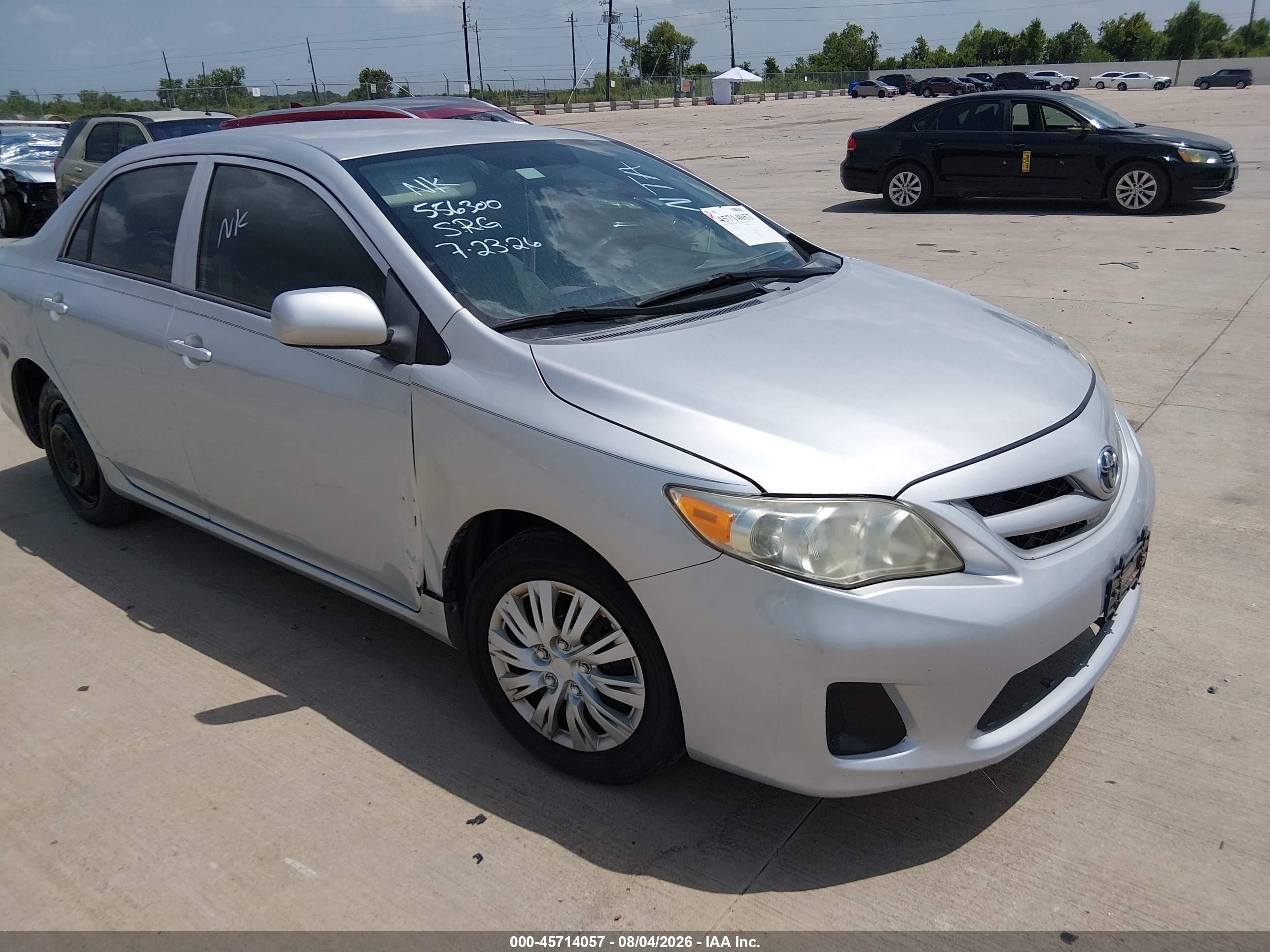 2012 Toyota Corolla L Silver vin: 5YFBU4EE0CP063621