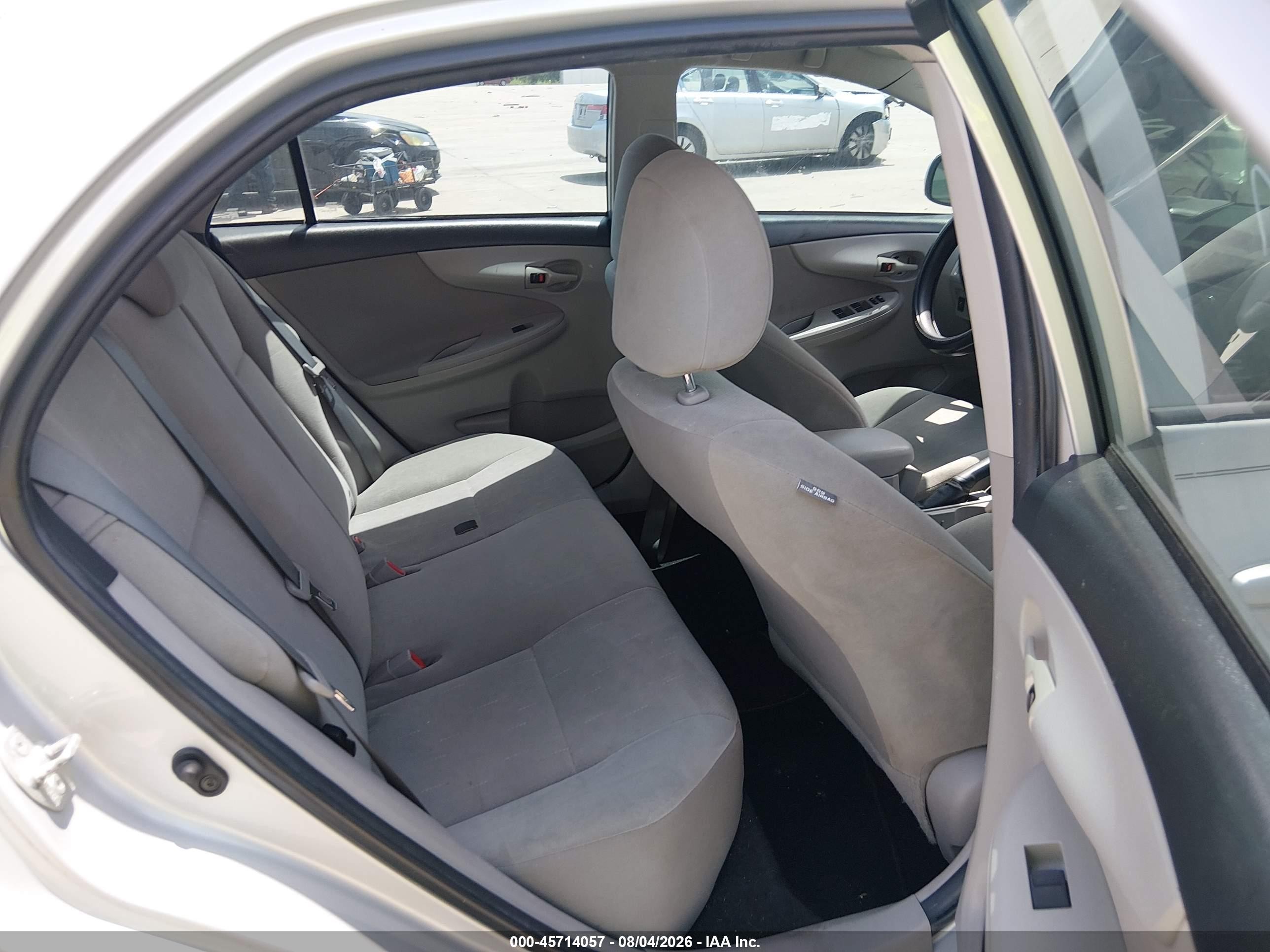 2012 Toyota Corolla L Silver vin: 5YFBU4EE0CP063621