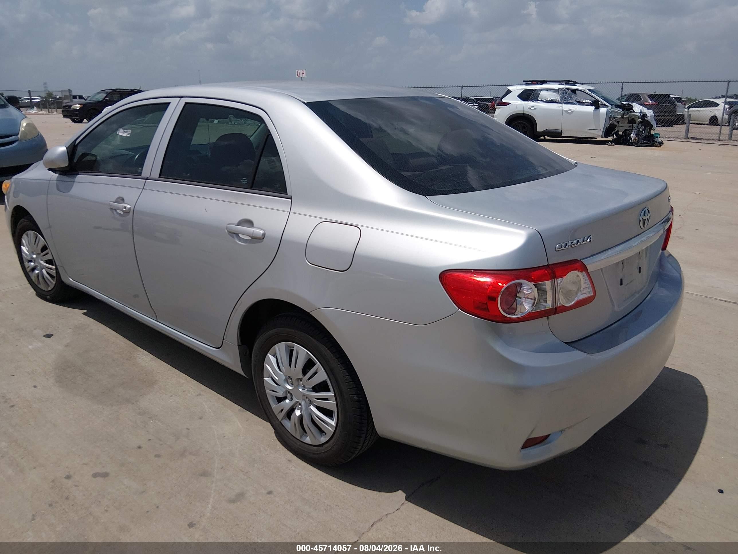 2012 Toyota Corolla L Silver vin: 5YFBU4EE0CP063621