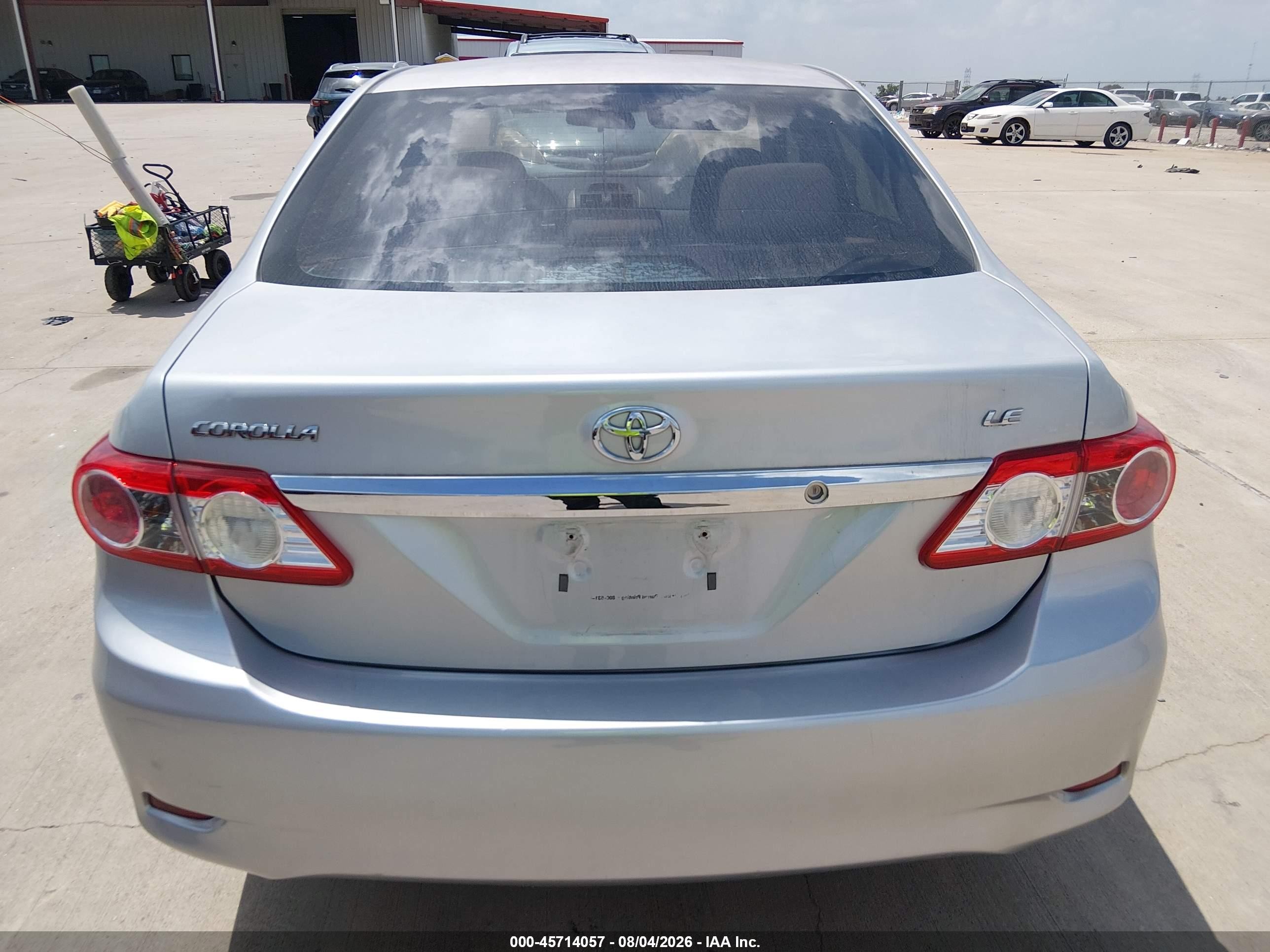 2012 Toyota Corolla L Silver vin: 5YFBU4EE0CP063621