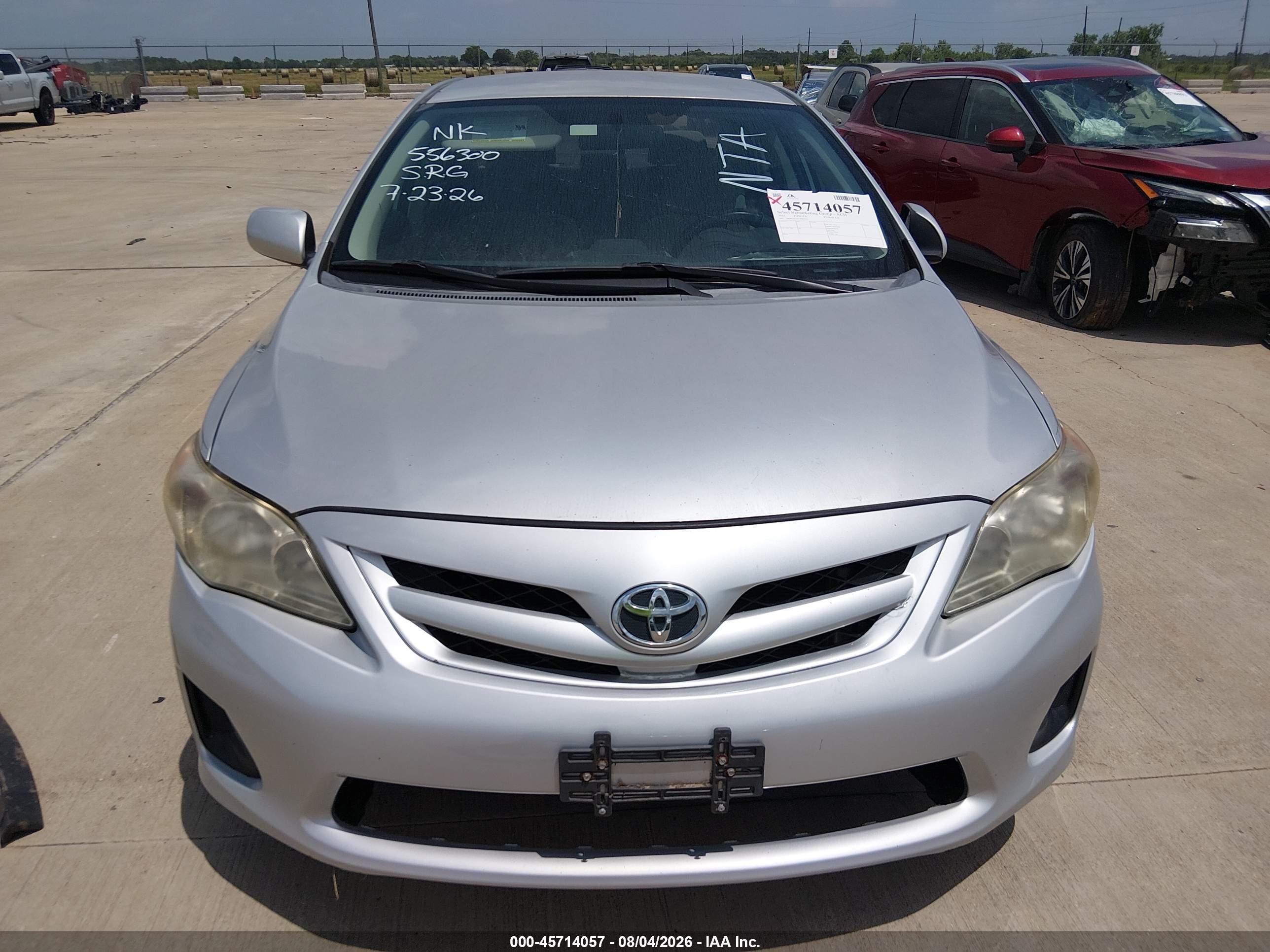 2012 Toyota Corolla L Silver vin: 5YFBU4EE0CP063621