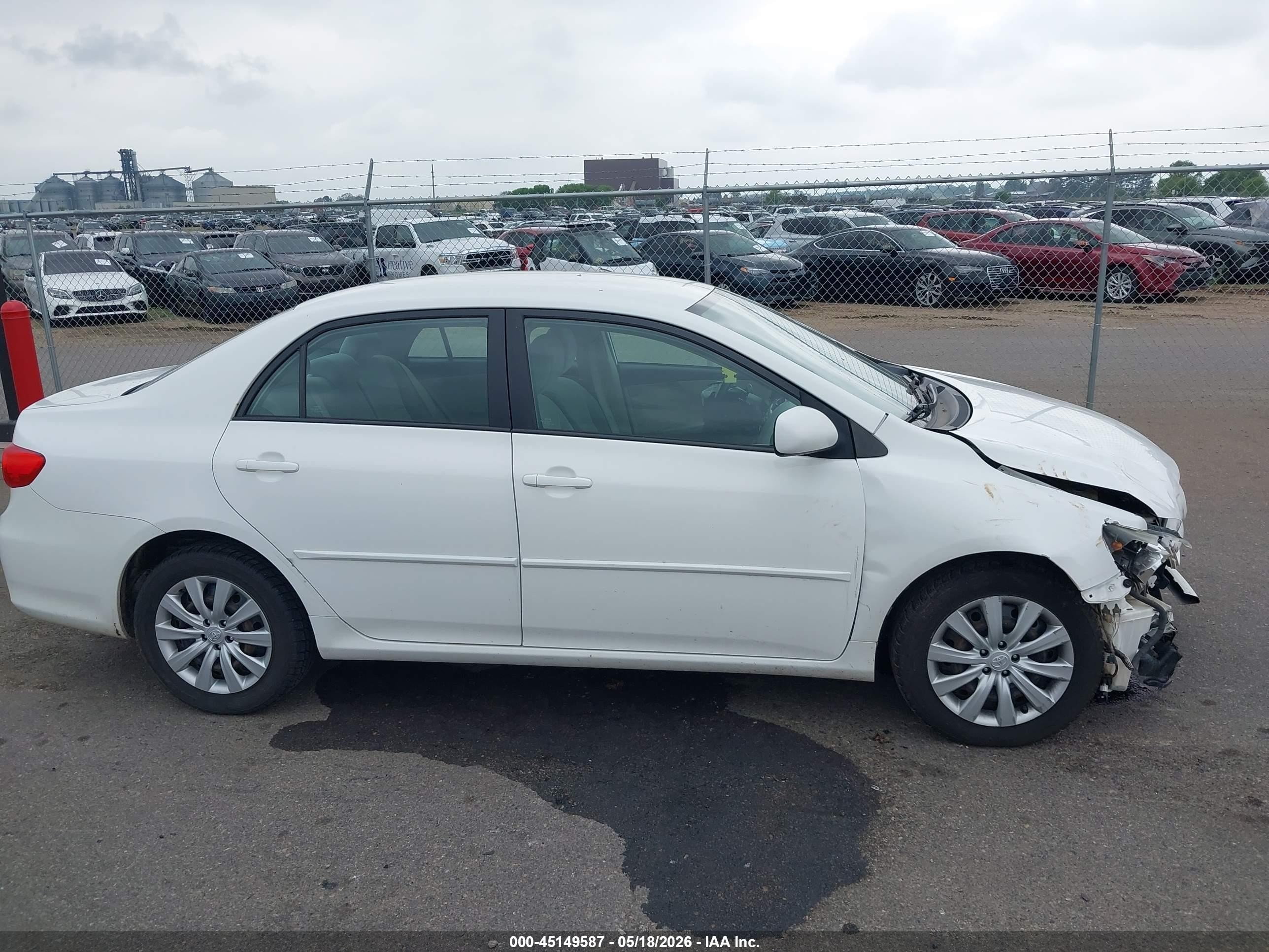 2012 Toyota Corolla Le White vin: 5YFBU4EE0CP066213