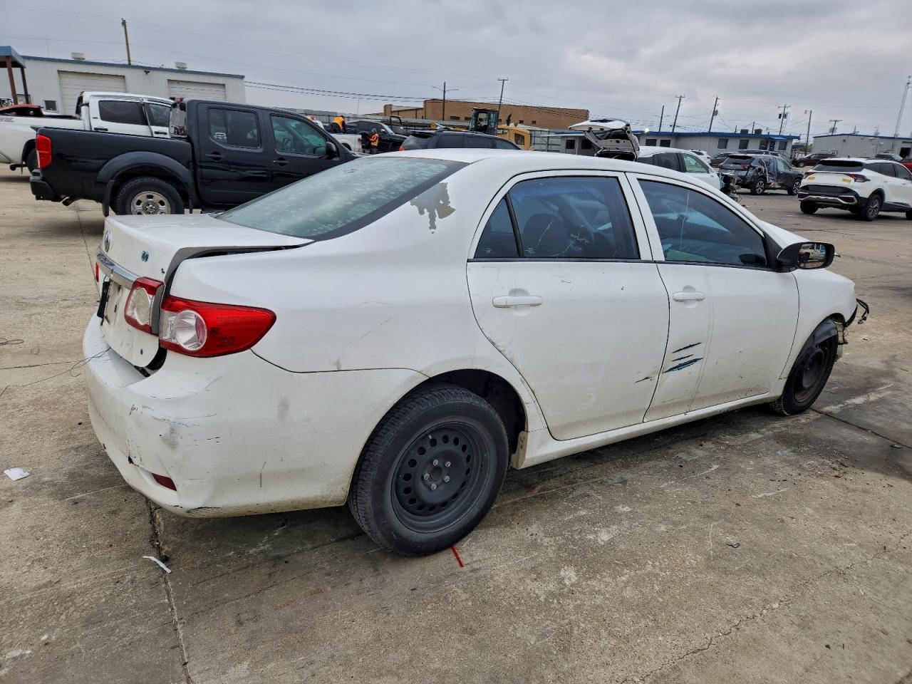 2012 Toyota Corolla Base White vin: 5YFBU4EE0CP067037