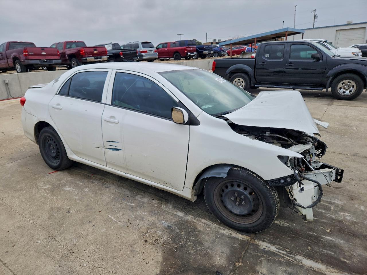 2012 Toyota Corolla Base White vin: 5YFBU4EE0CP067037